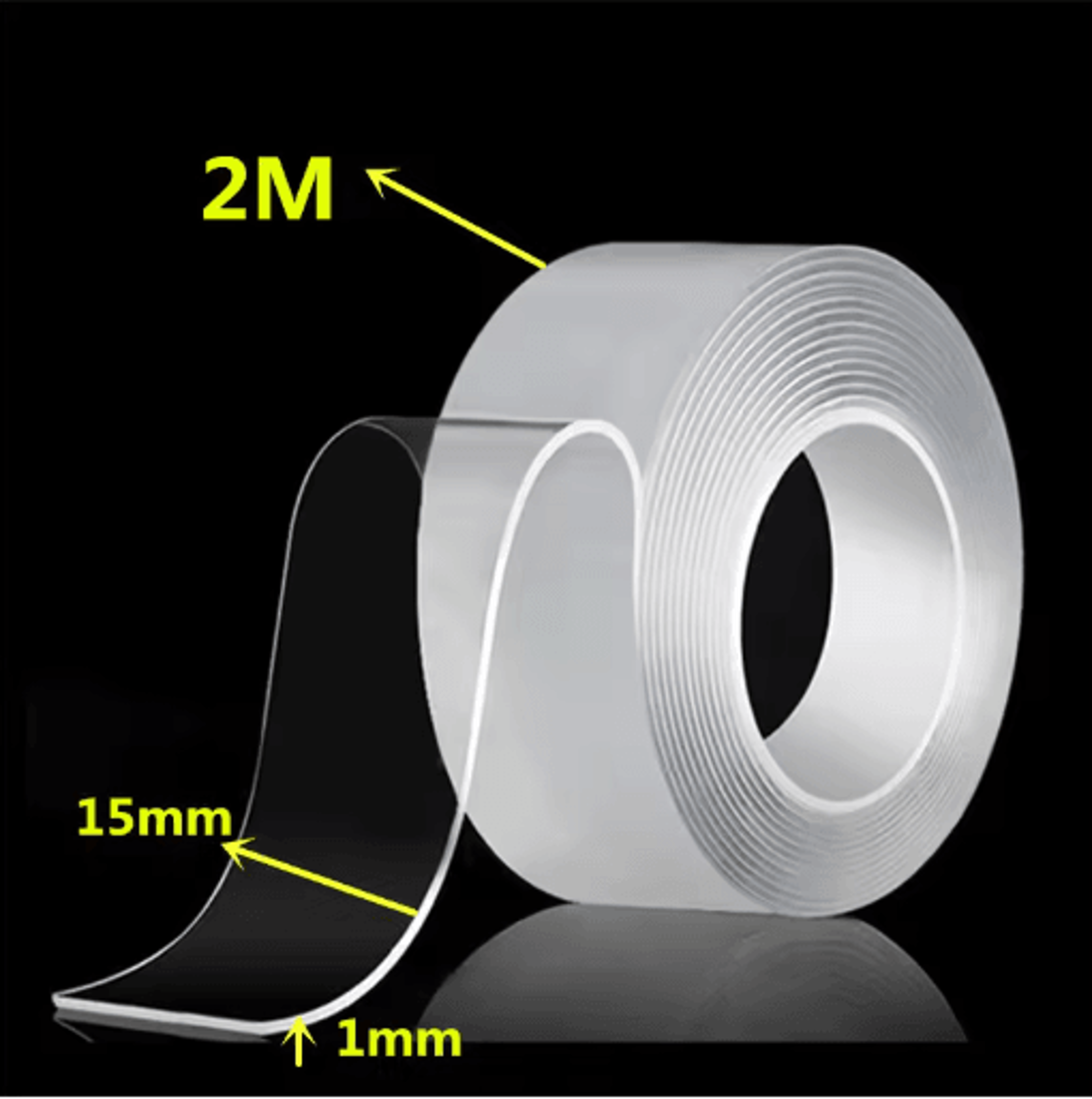 Reusable Nano Tape Double Sided Adhesive 1 To 5M Transparent Waterproof And Cleanable Mounting Tape 13