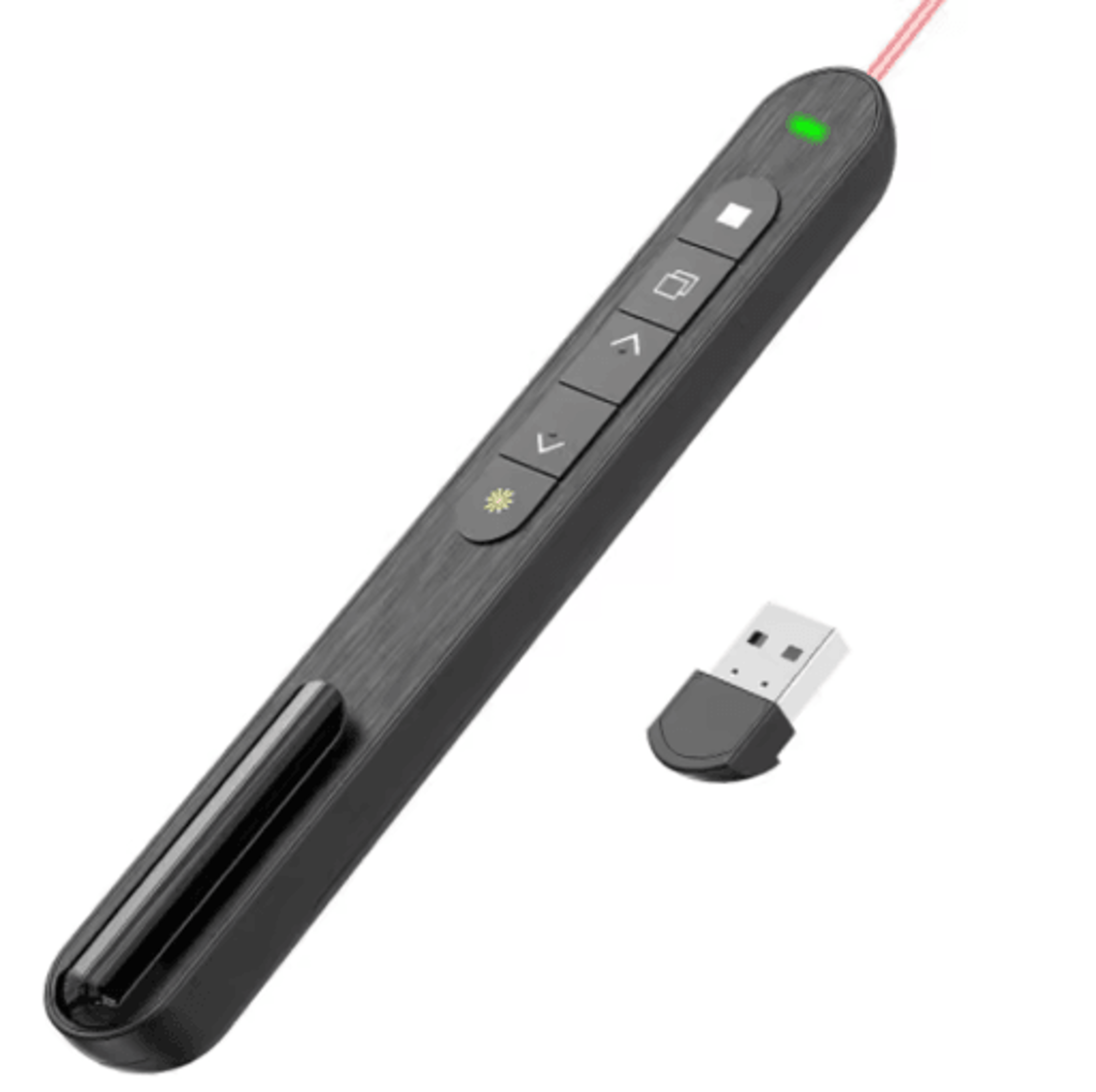 24GHz USB Presentation Remote Pen Wireless PPT Clicker With Pointer For Meetings And Teaching 1