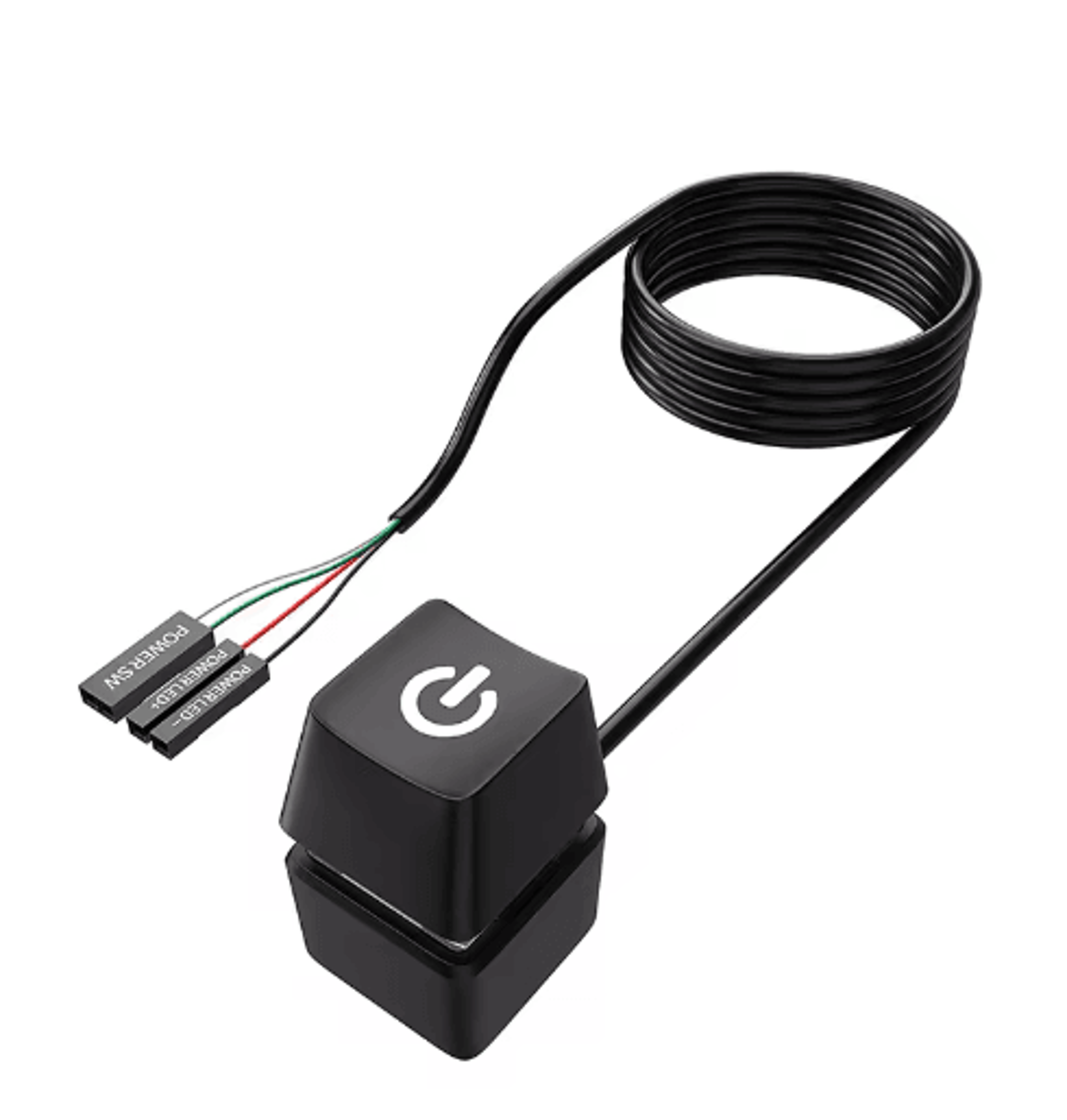 External Desktop Power Switch Button With Blue LED 18m PC Power On And Off Extension Cable 6