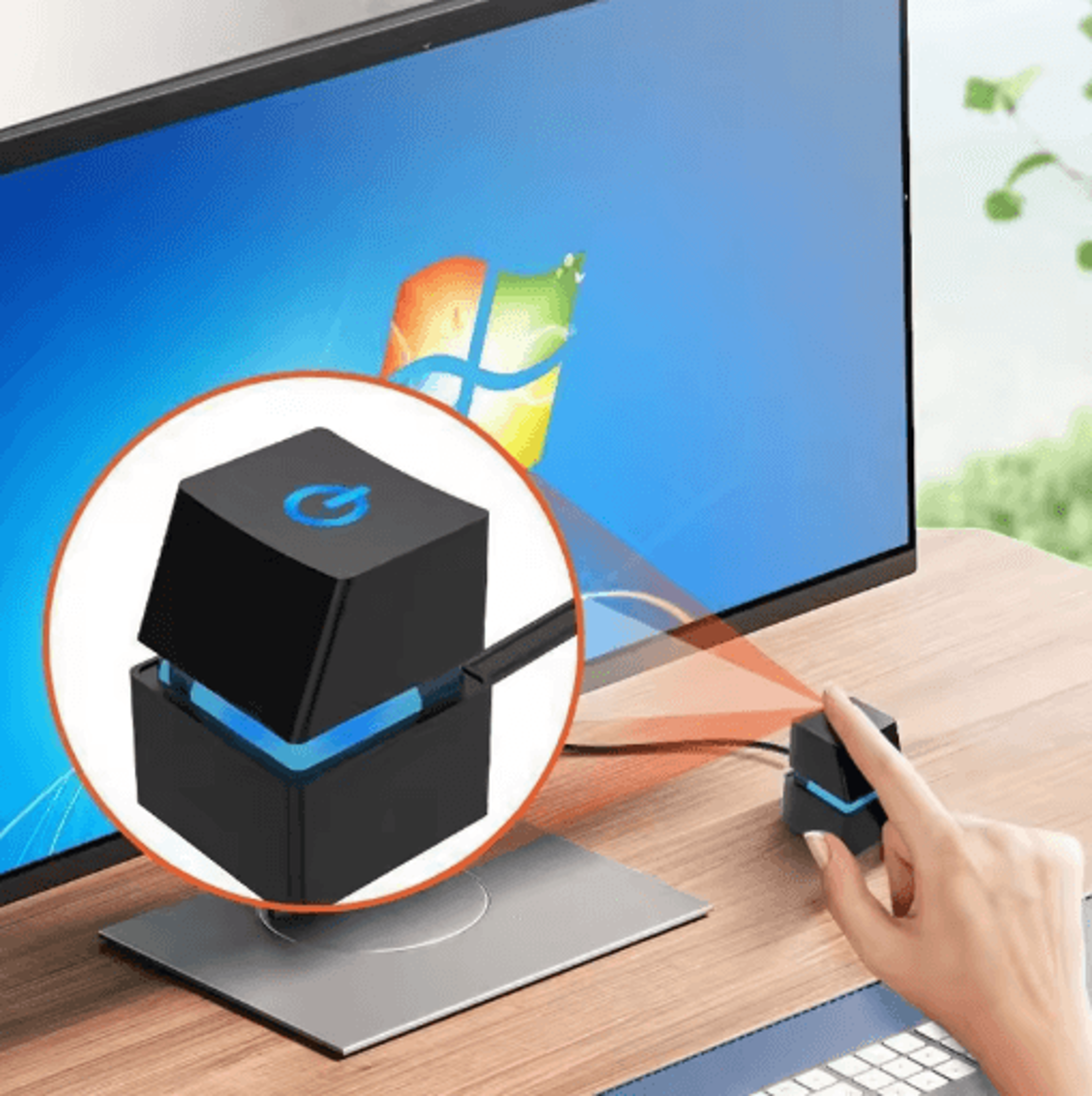 External Desktop Power Switch Button With Blue LED 18m PC Power On And Off Extension Cable 0