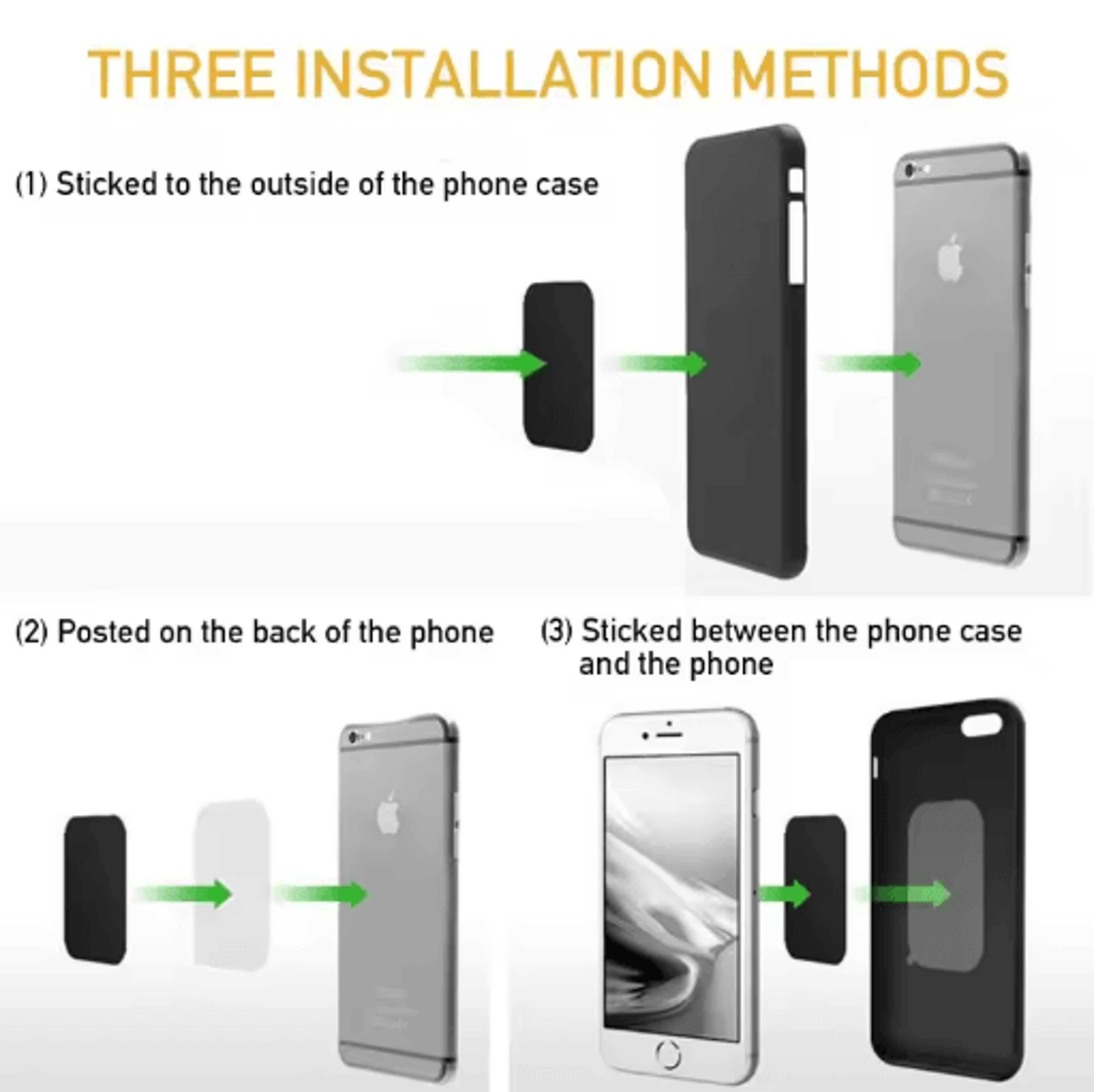 Magnetic Metal Plate For Car Phone Holder 1pc To 5pcs Universal Iron Sheet Sticker For Phone Mounts 18