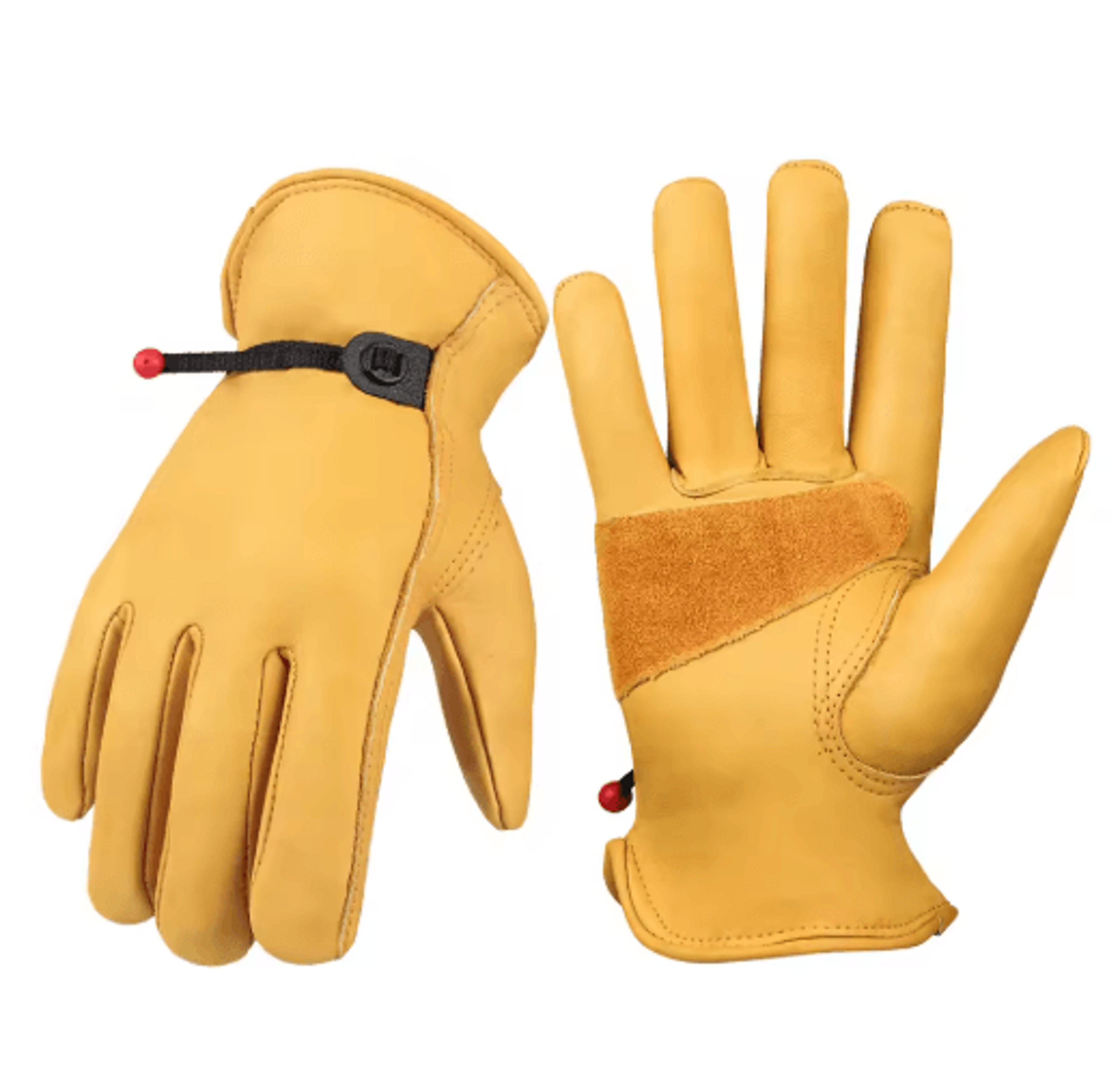 Cowhide Leather Work Gloves  HeavyDuty Safety Gloves For Work  Riding 1