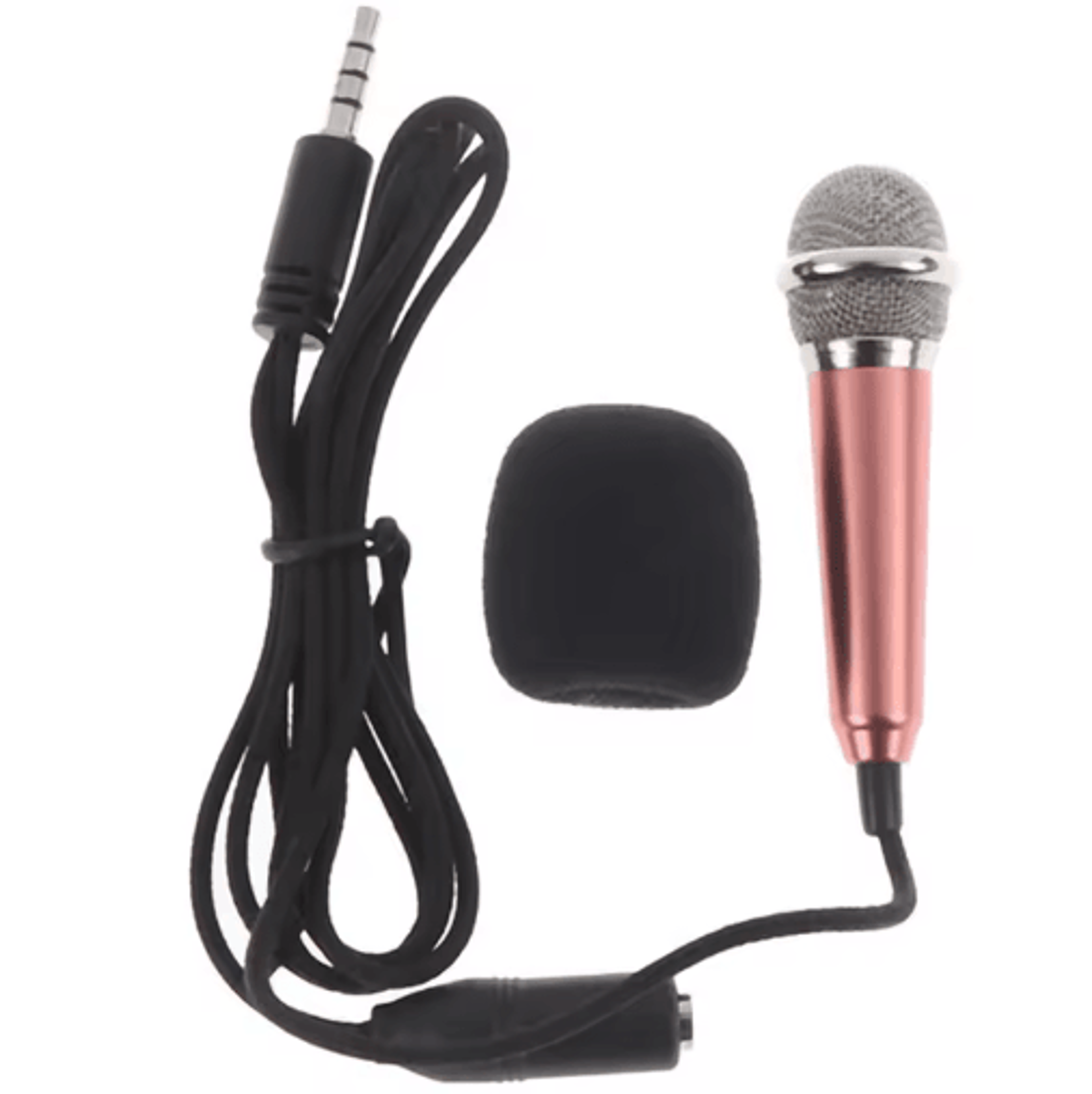 Universal 35mm Portable Stereo Mini Microphone  Handheld KTV Karaoke  Studio Mic 1