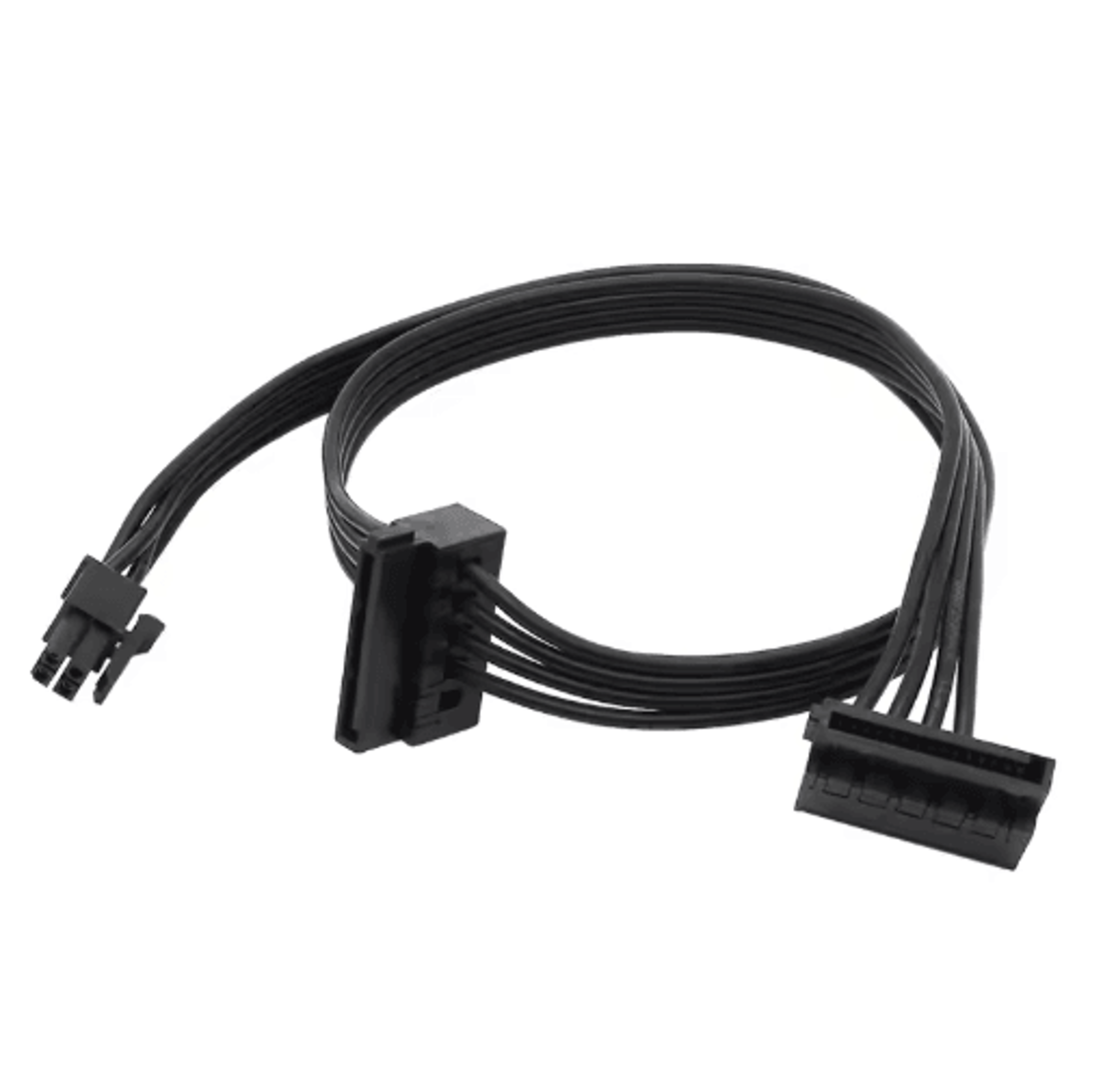 4 Pin To SATA Power Cable Multi Drive Power Splitter For HDD And SSD 7