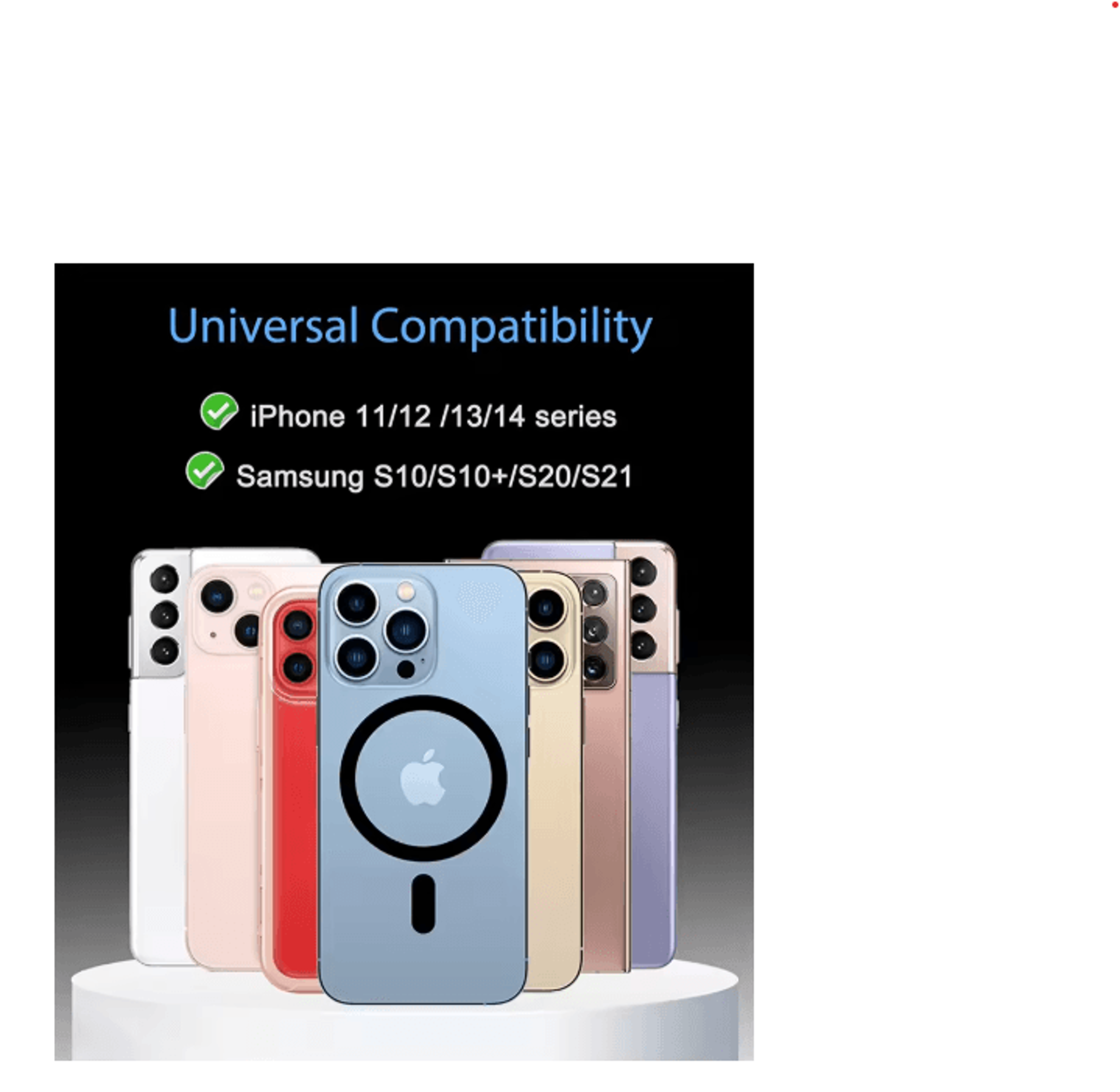 Magnetic Metal Ring Sticker For MagSafe Universal Wireless Charging Plate For IPhone 15