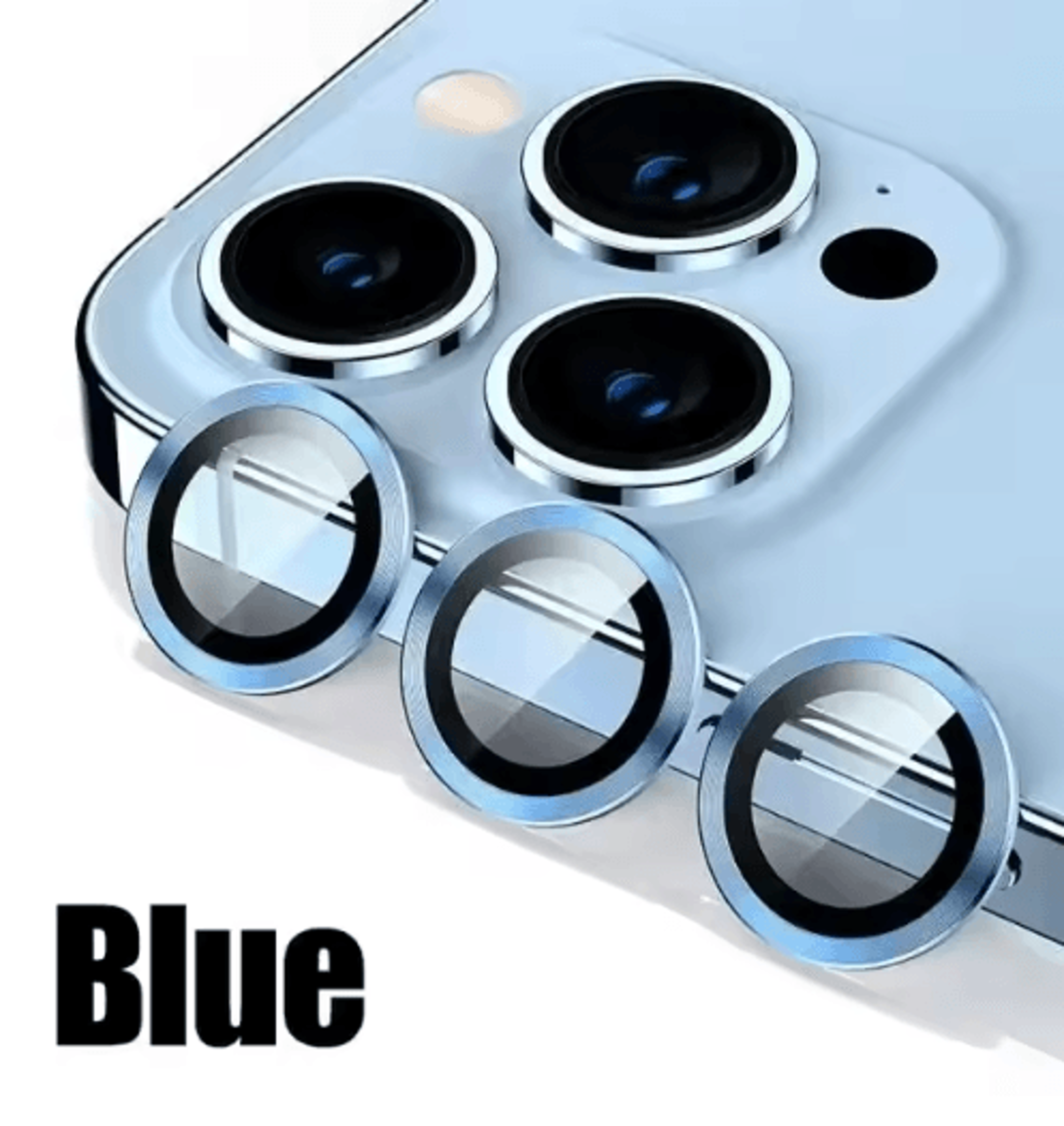3Piece Tempered Glass  Metal Camera Lens Protector For IPhone 8