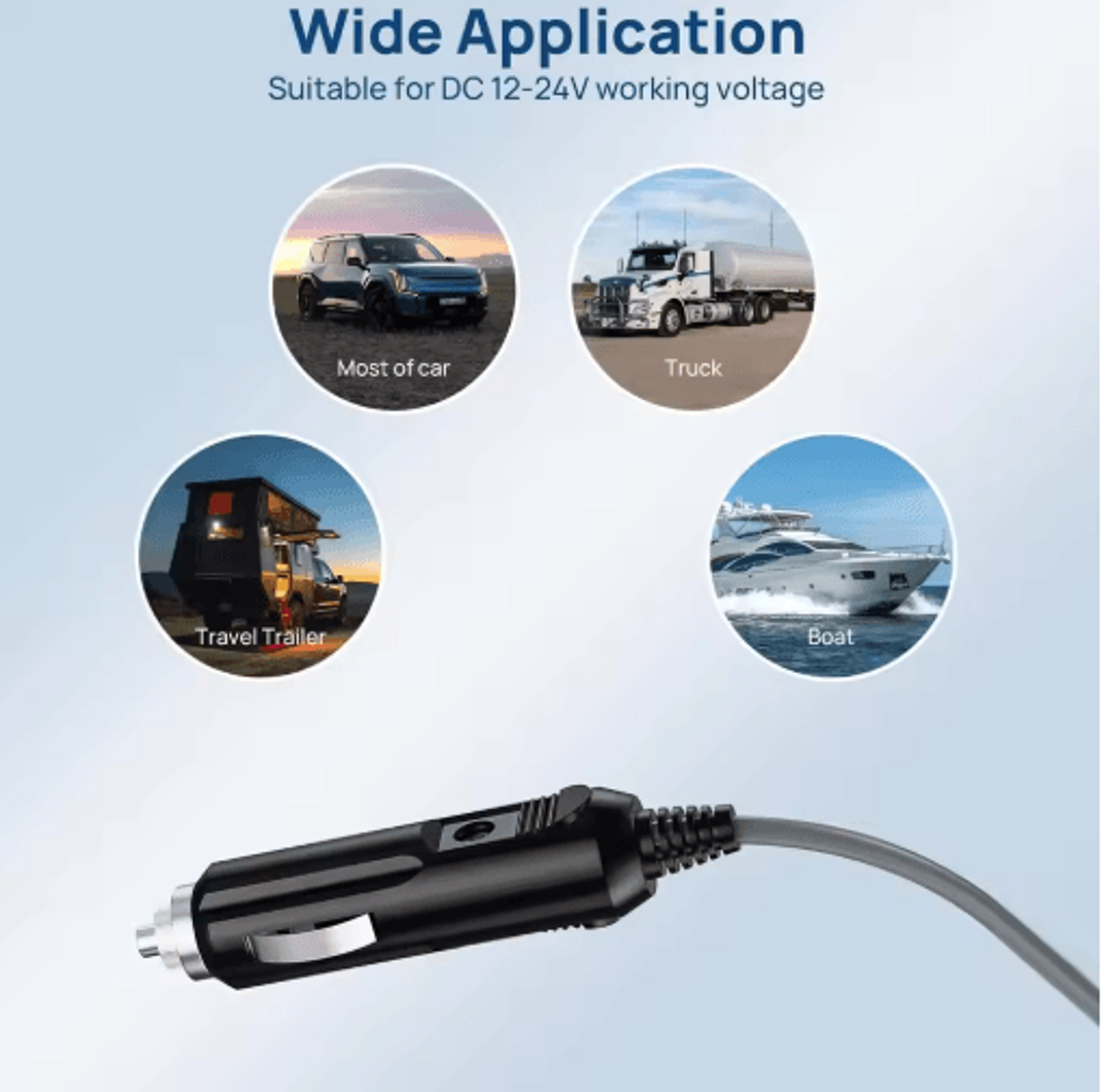 Starlink Mini 12V DC Power Cable  Direct Cigarette Lighter Adapter 16FT  5M Waterproof 8
