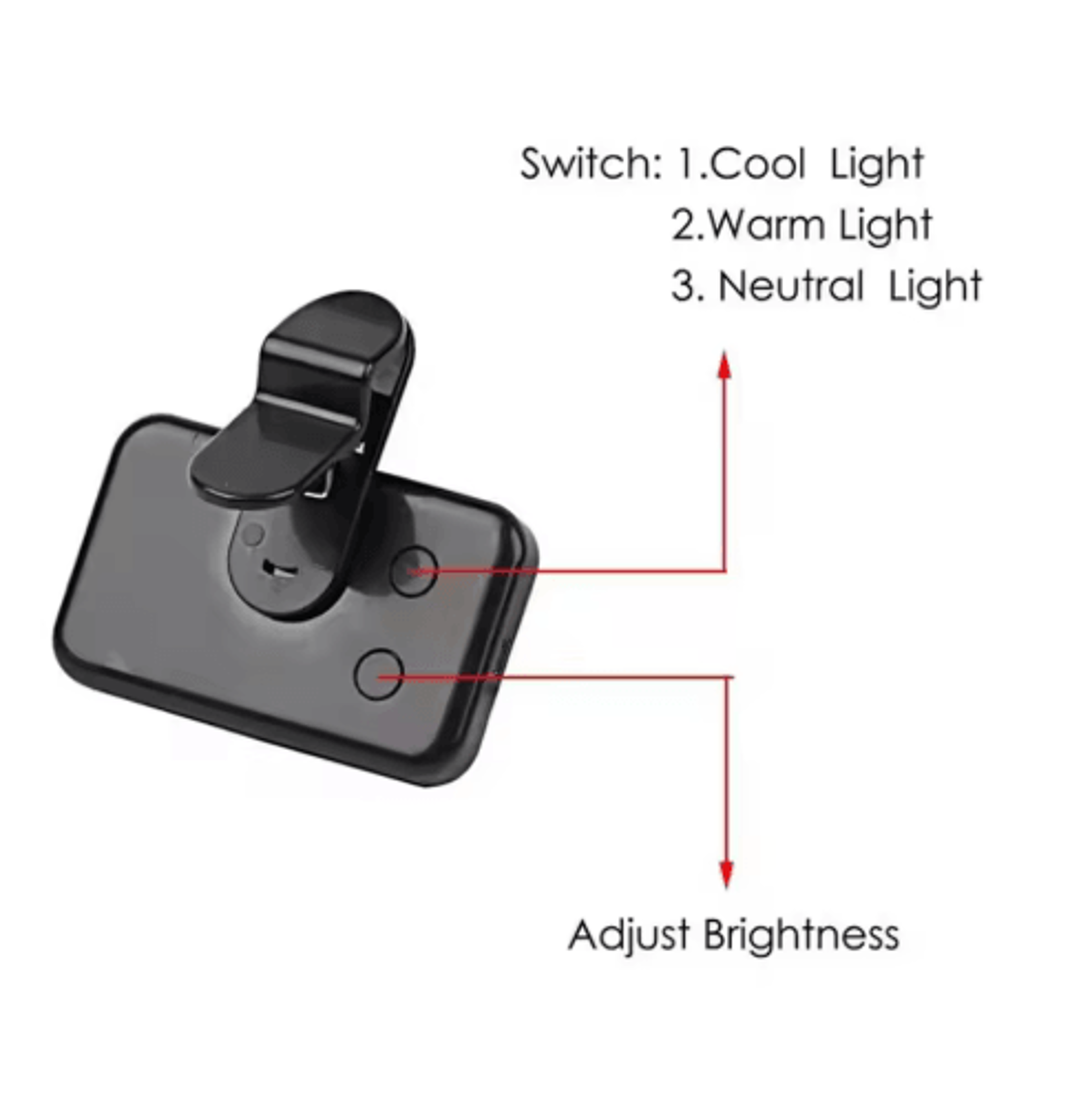 Rechargeable Mini Selfie Fill Light With Adjustable Brightness 600012000K 3