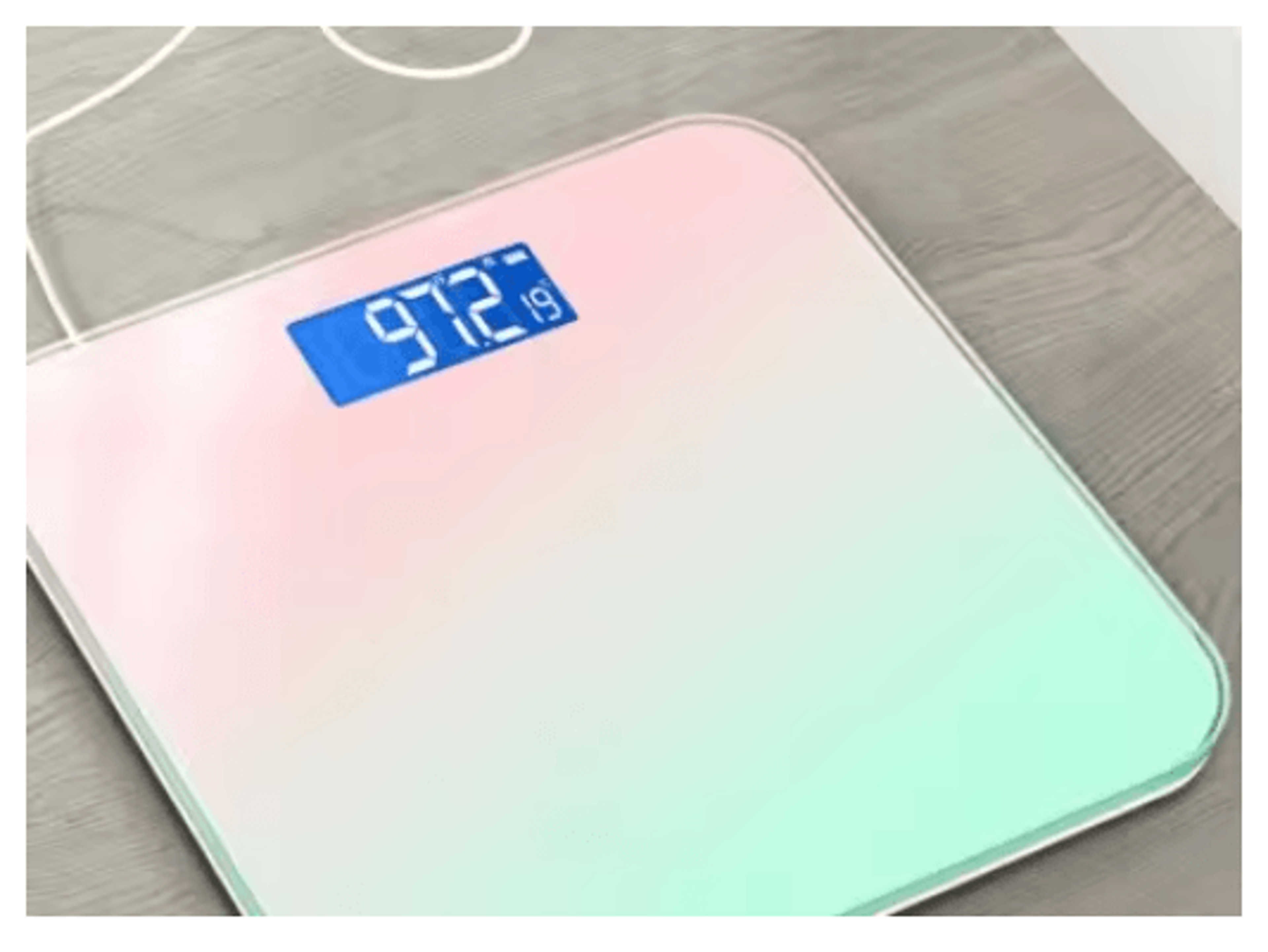 Gradient Glass Digital Weight Scale With Intelligent LCD Display 1