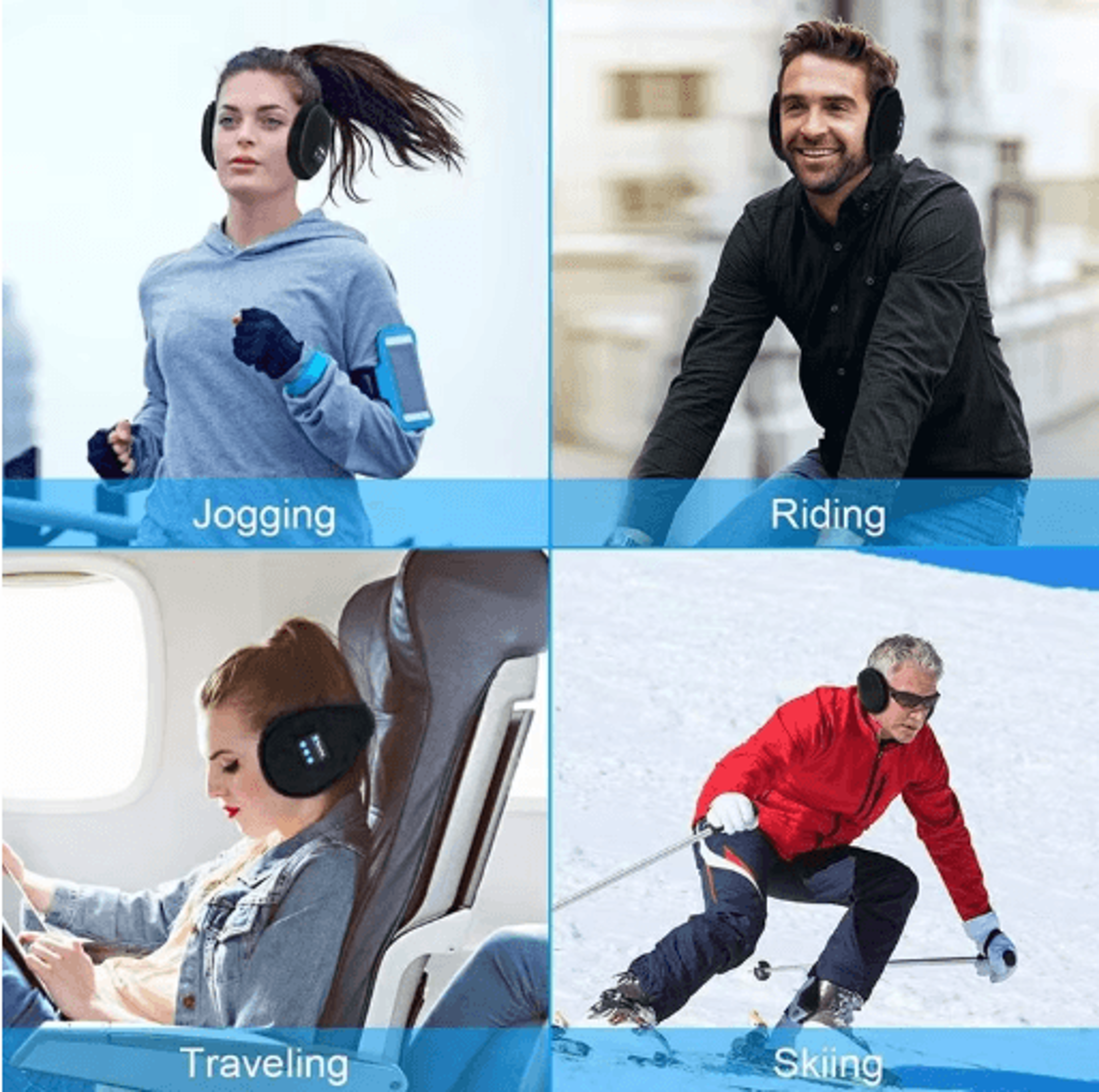 Bluetooth Music Earmuffs Wireless Winter Sports Earmuffs With Velvet Warmth 2