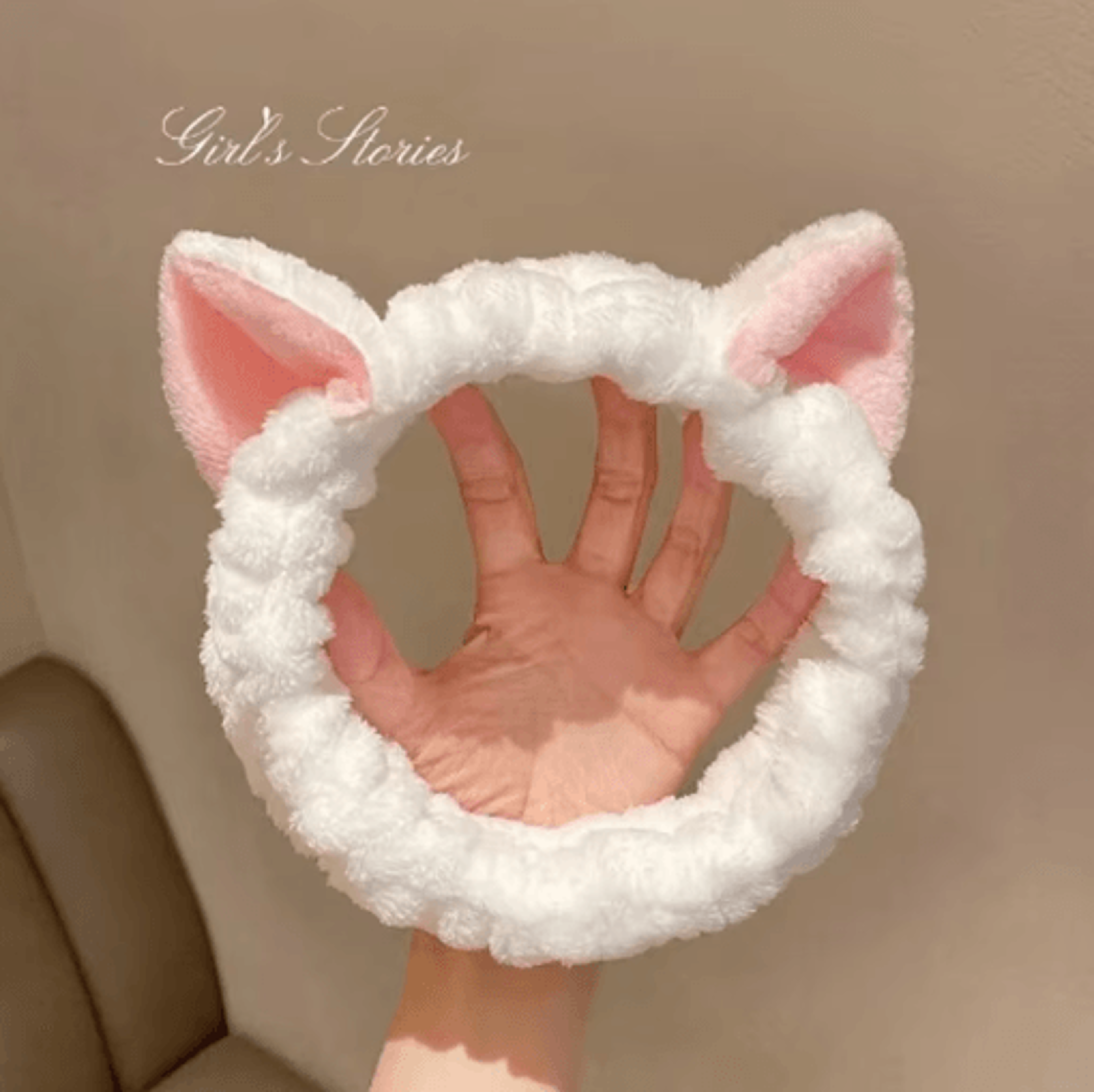 Cat Coral Plush Hairband Cute Soft Bow Headband For Face Wash And Makeup 6