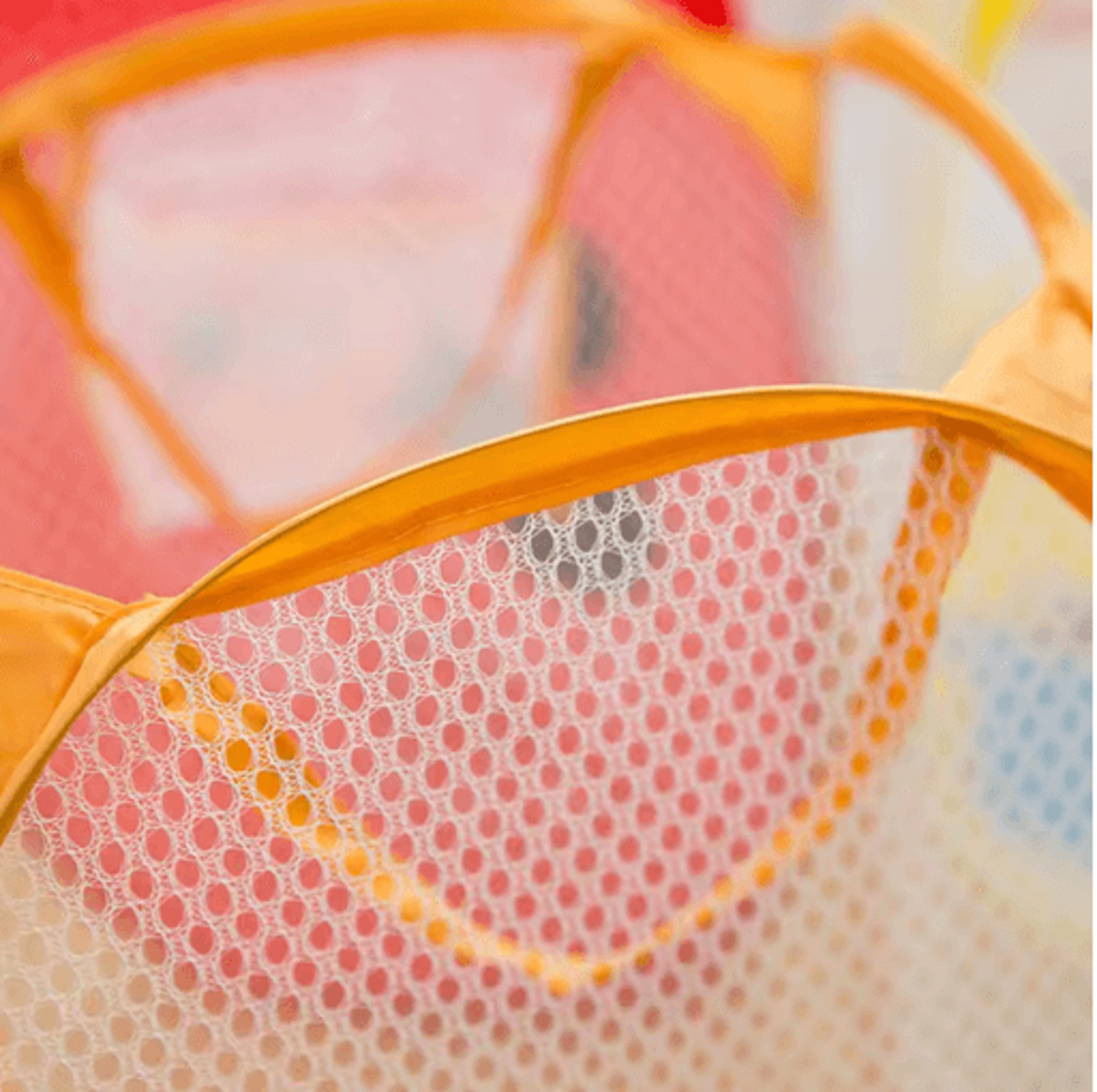 Cartoon Foldable Laundry Basket Nylon Mesh Dirty Clothes Hamper 2
