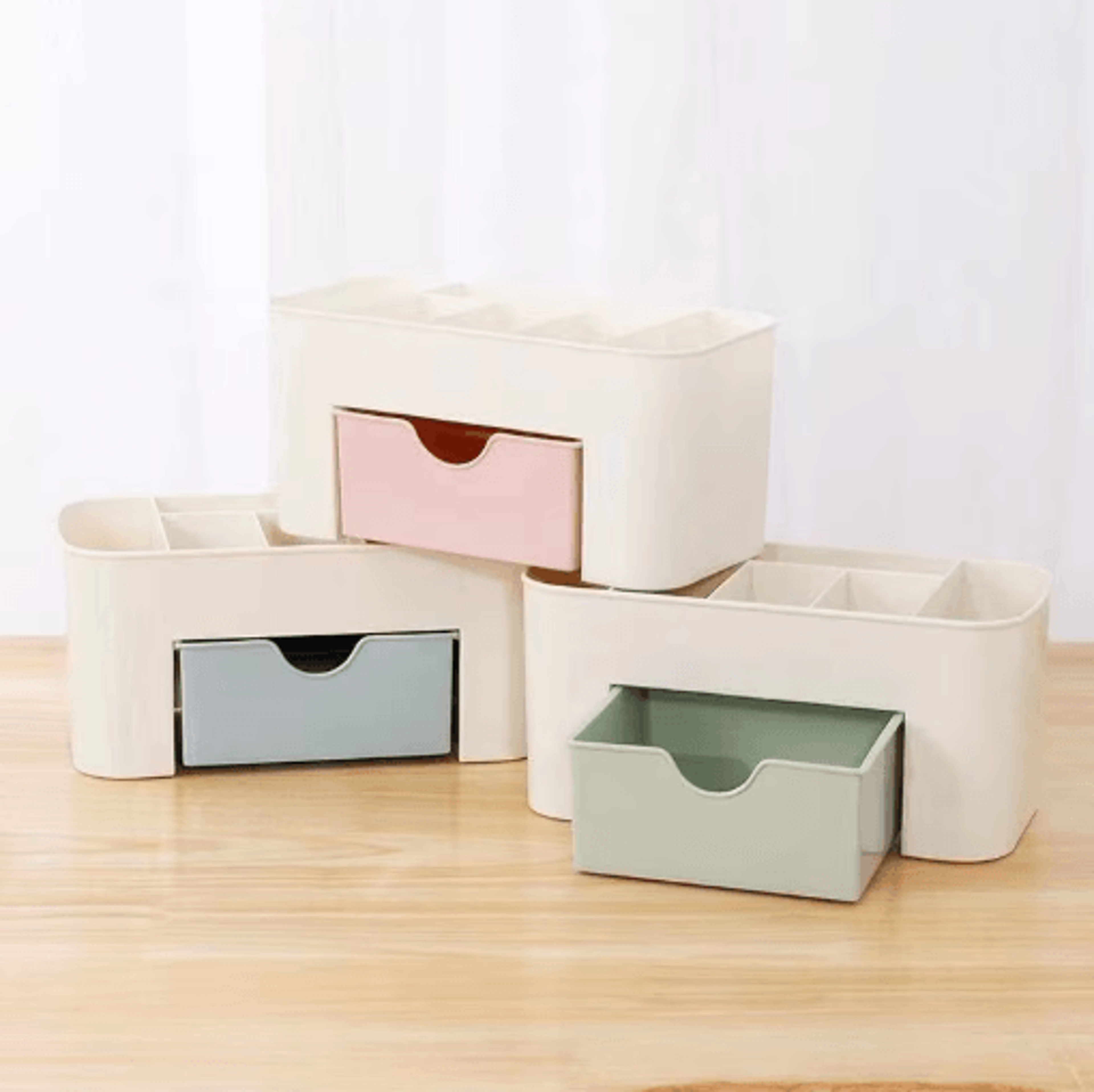 Multifunctional Nail And Cosmetic Storage Box Desktop Organizer For Beauty Accessories 8