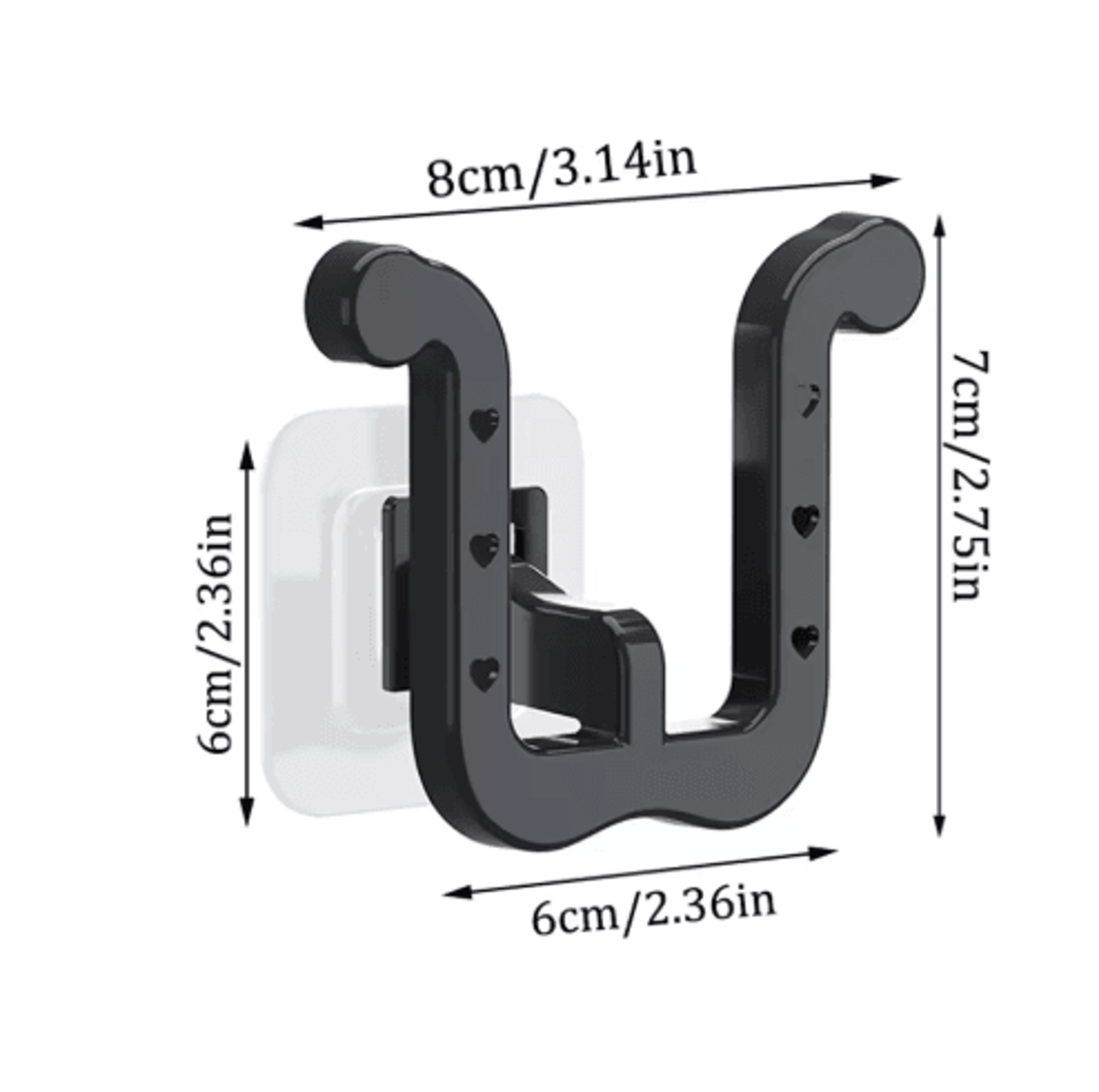 UShaped WallMounted Slipper Rack Bathroom Drainage Sandal Storage 9