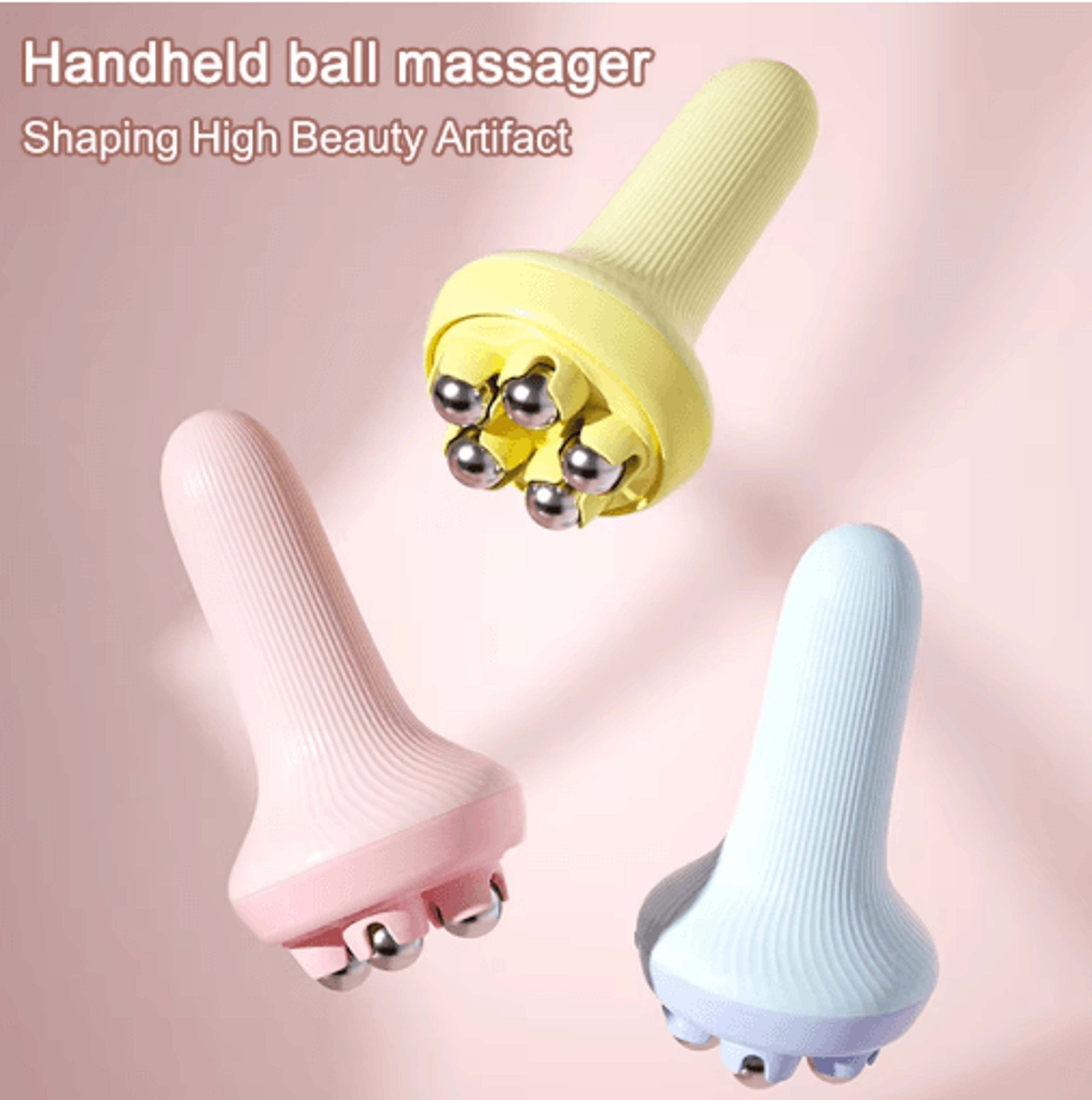 Dual Roller Ball Massager Leg Muscle Relaxation  Abdominal Shaping Tool 0