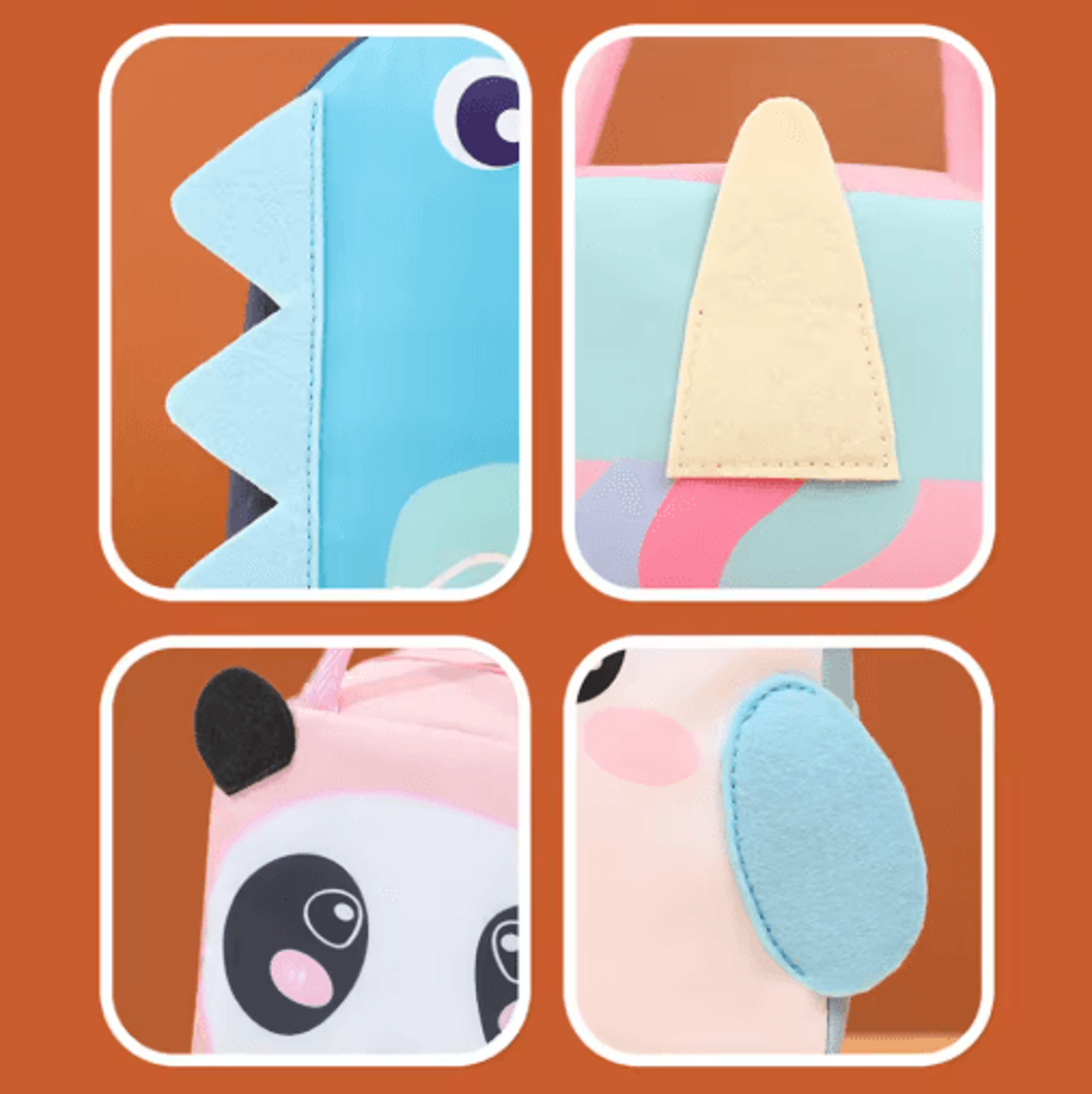 3D Cartoon Bento Lunch Bag Insulated Canvas Handbag With Ice Pack Space 6