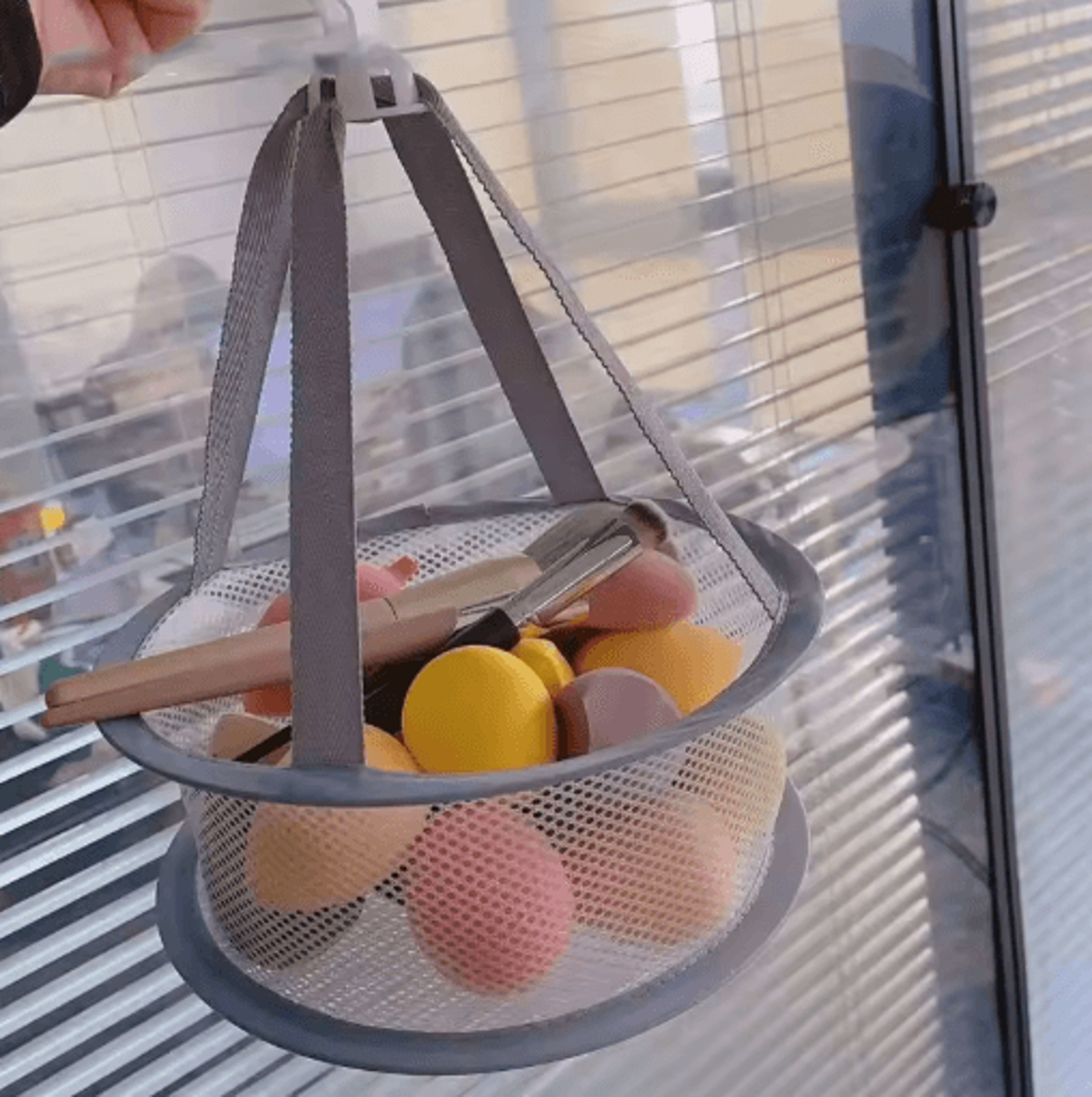 Mesh Makeup Brush Drying And Storage Bag Anti Deformation Air Dry Organizer 5
