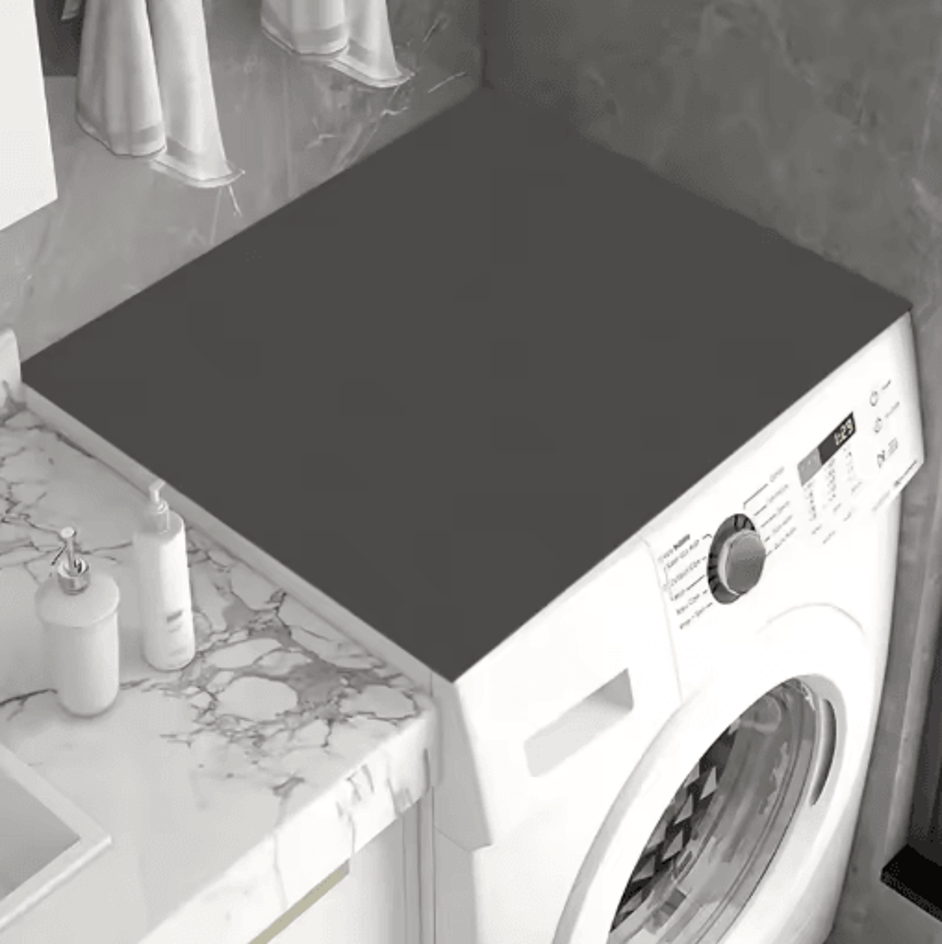 Diatomaceous Washer  Dryer Top Protector Mat  QuickDry Washing Machine Cover Pad 8