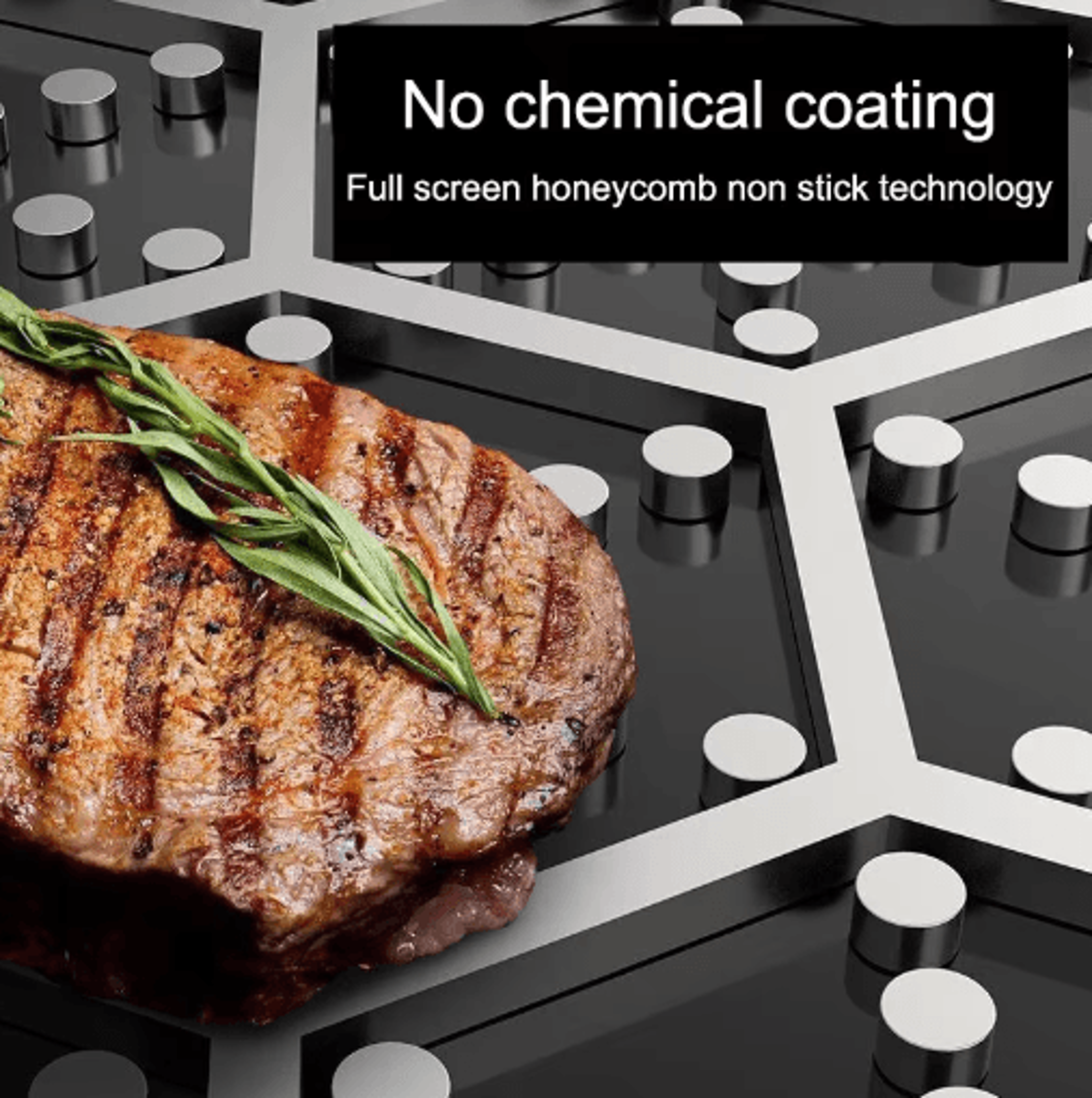TriPly 316 Stainless Steel Honeycomb Frying Pan  WholeBody Wok Skillet For All Stoves 2