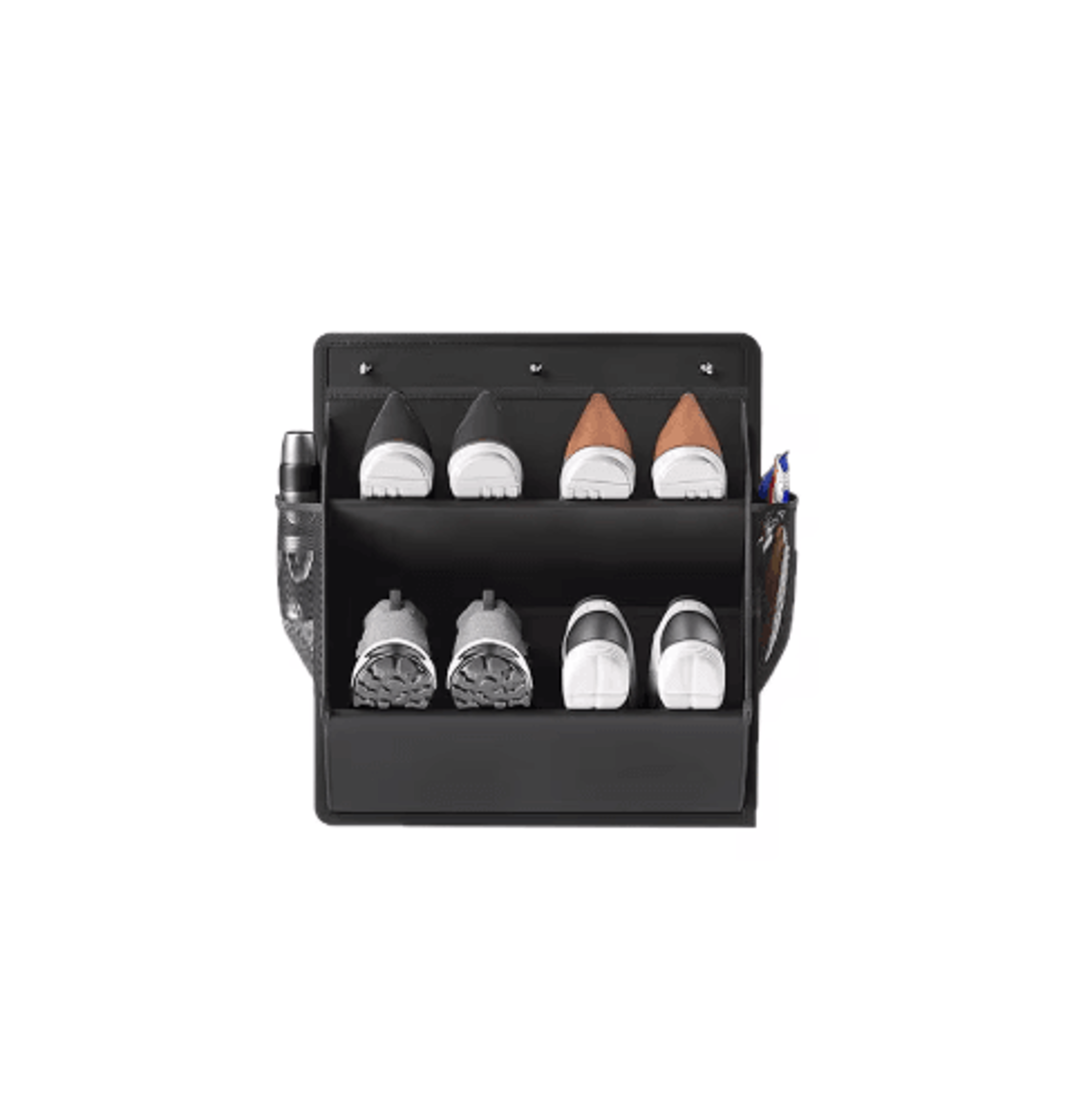 Over Door Hanging Organizer With MultiPocket Shoe Storage  NoTool SpaceSaving Wall Organizer 1