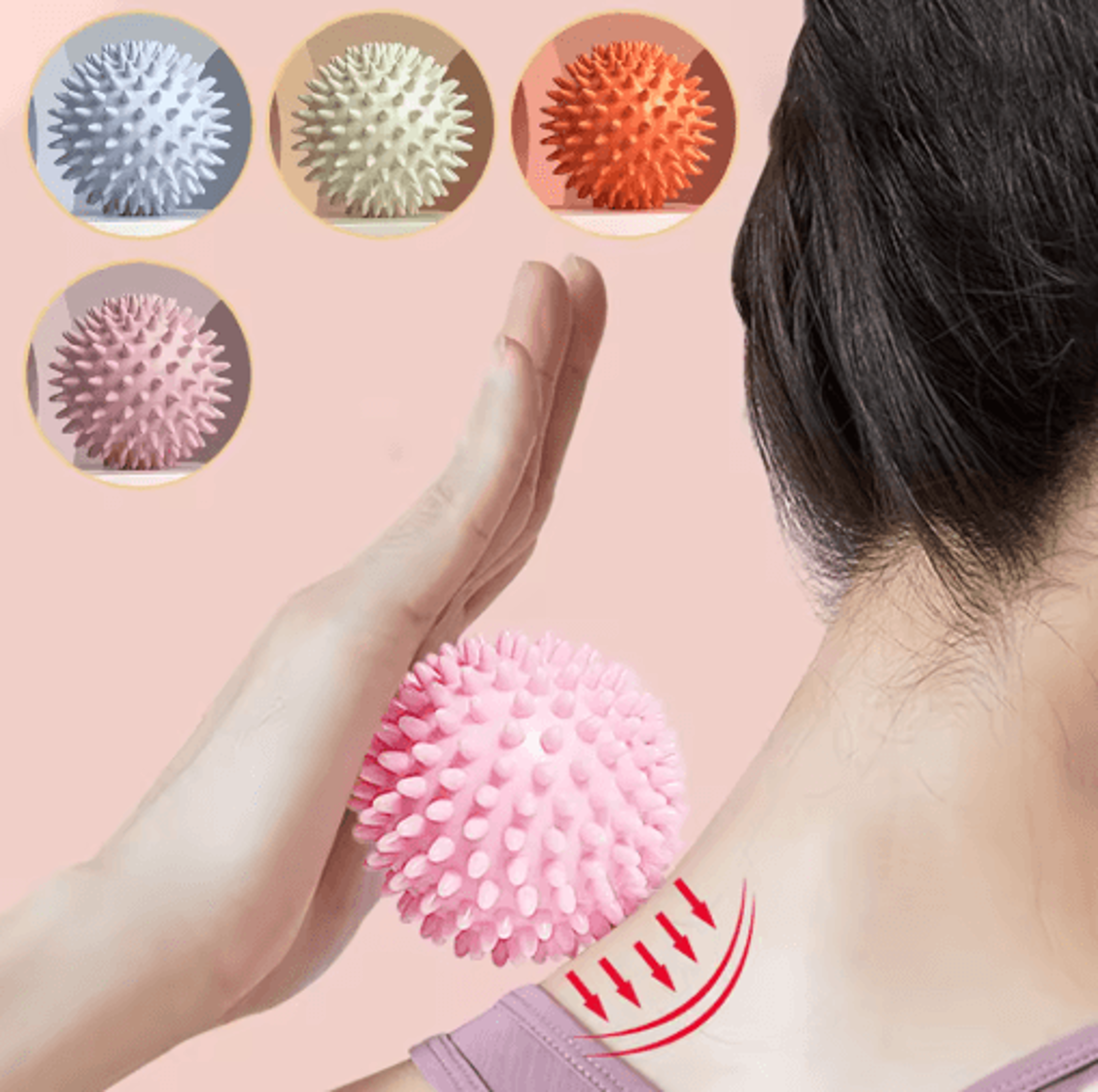 Hedgehog Massage Ball  Fascia Roller  Muscle Relaxation Yoga Therapy Ball 10