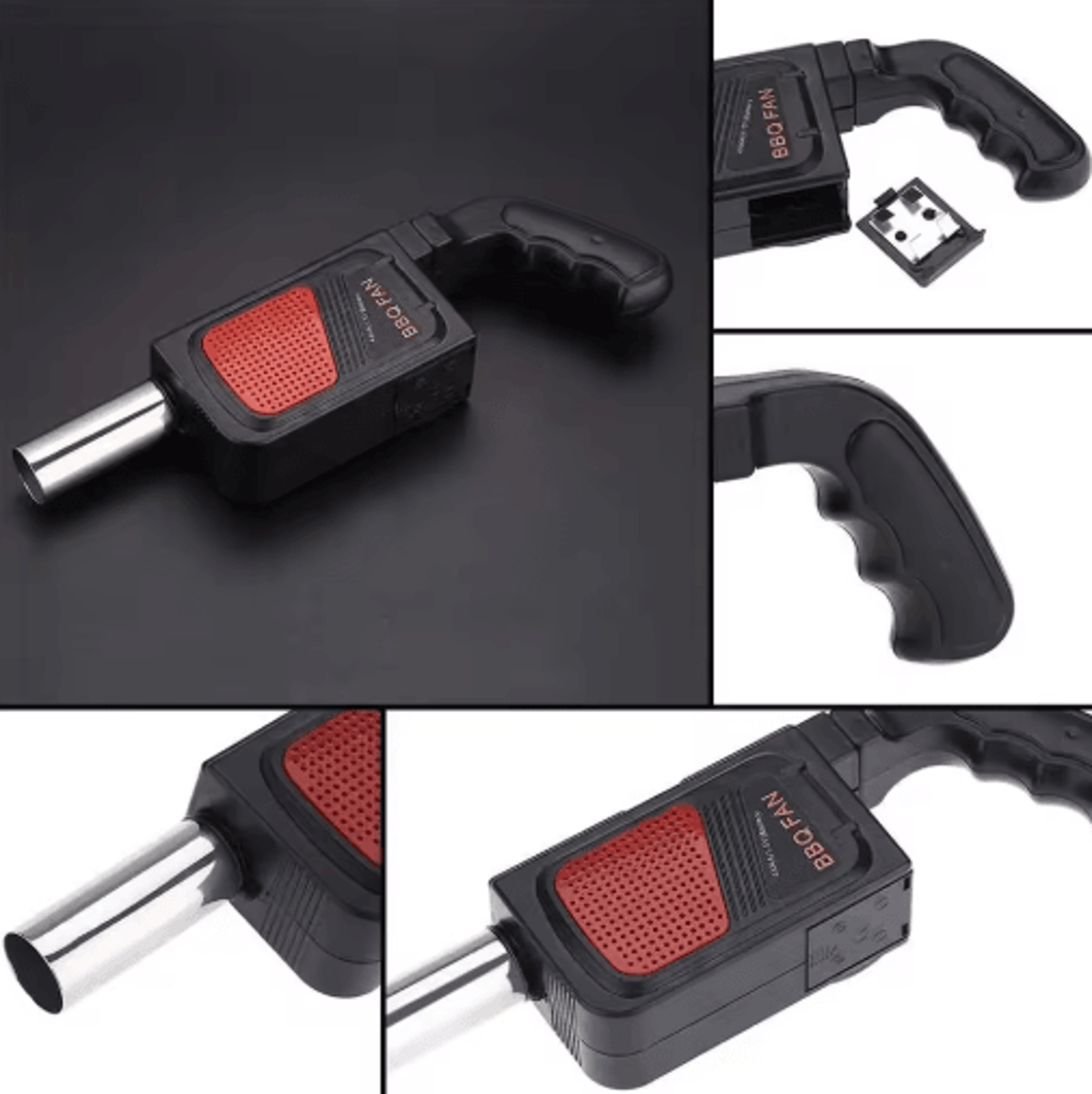 Portable Electric BBQ Air Blower  Handheld Charcoal Grill Fan For Camping  Picnics 4