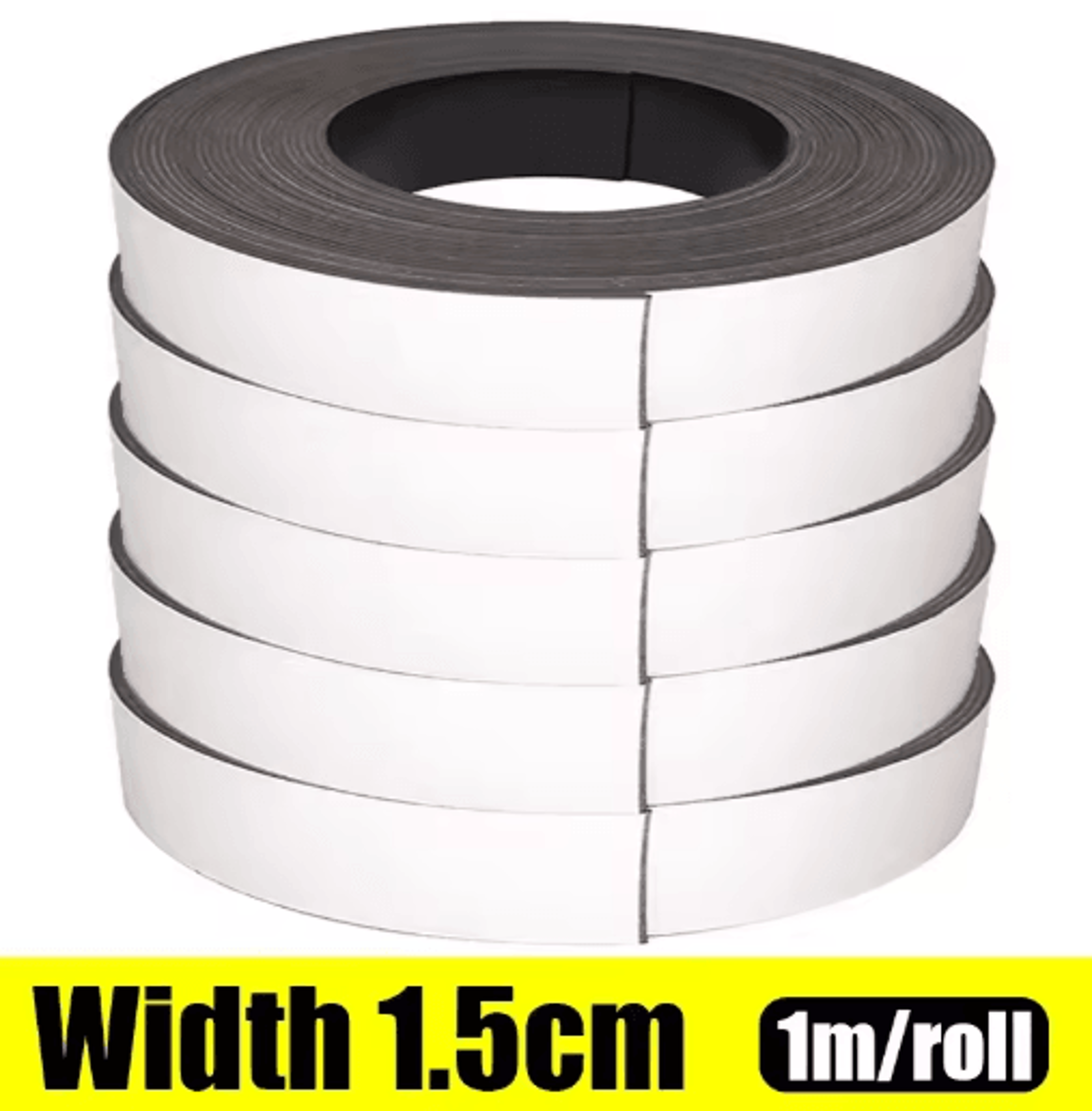 Self Adhesive Magnetic Tape Cuttable Rubber Magnetic Strip For DIY Fixing And Storage 2