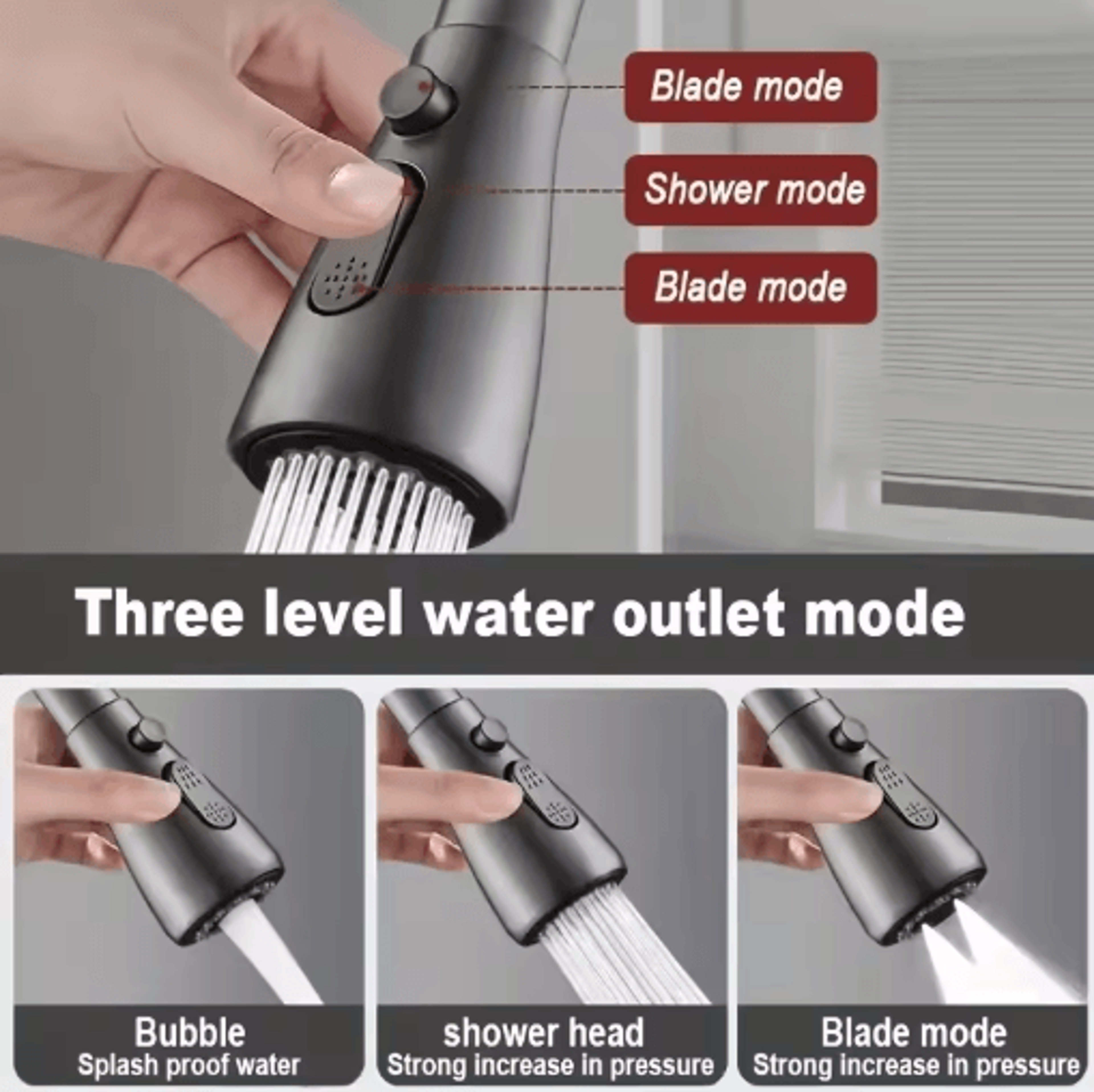 Universal 360 Degree Kitchen Faucet Extender Swivel Sink Aerator Splash Guard 0