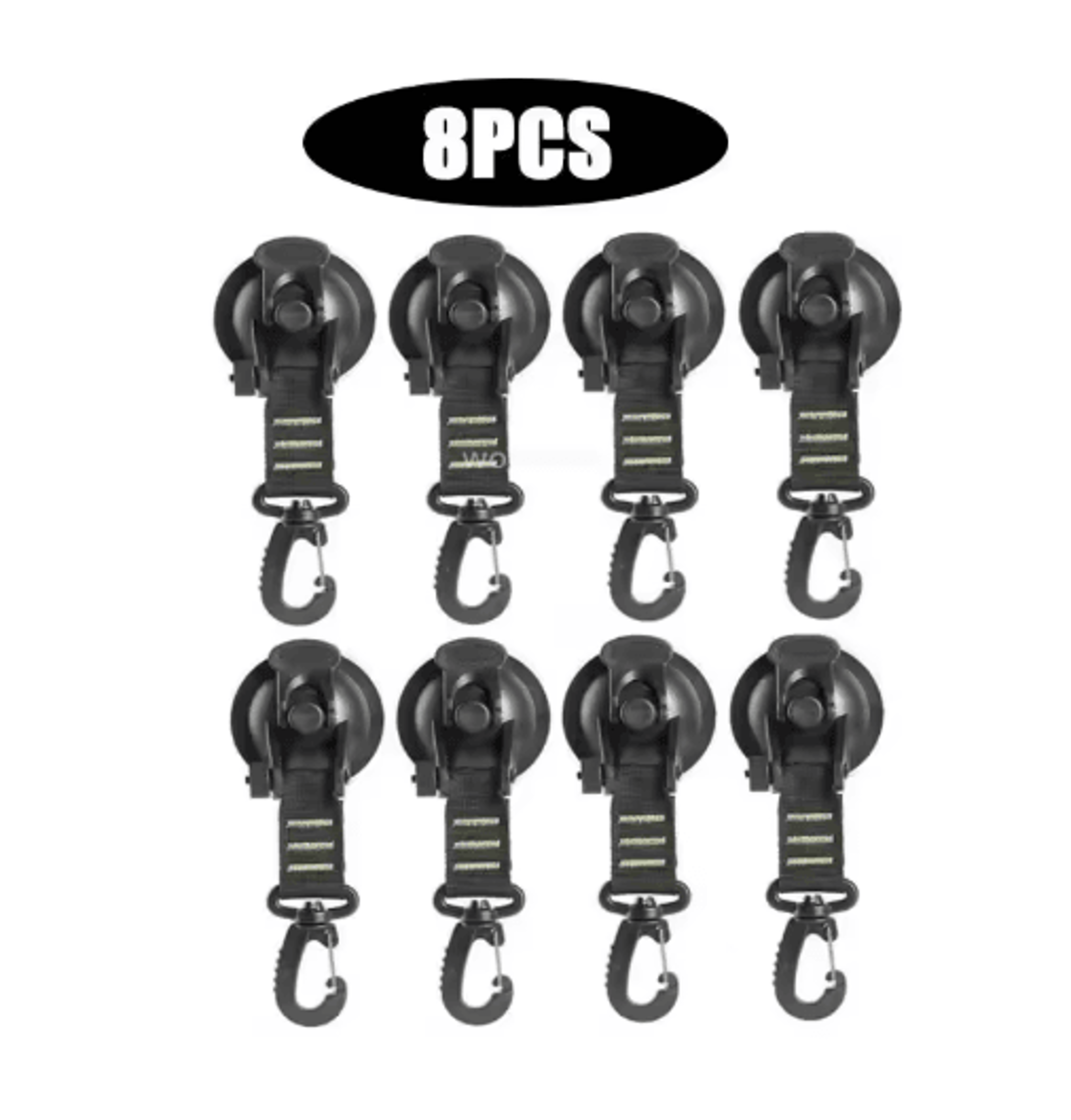 Strong Suction Cup Hook With Buckle Car And Camping Glass Hook For Travel And Hiking 16