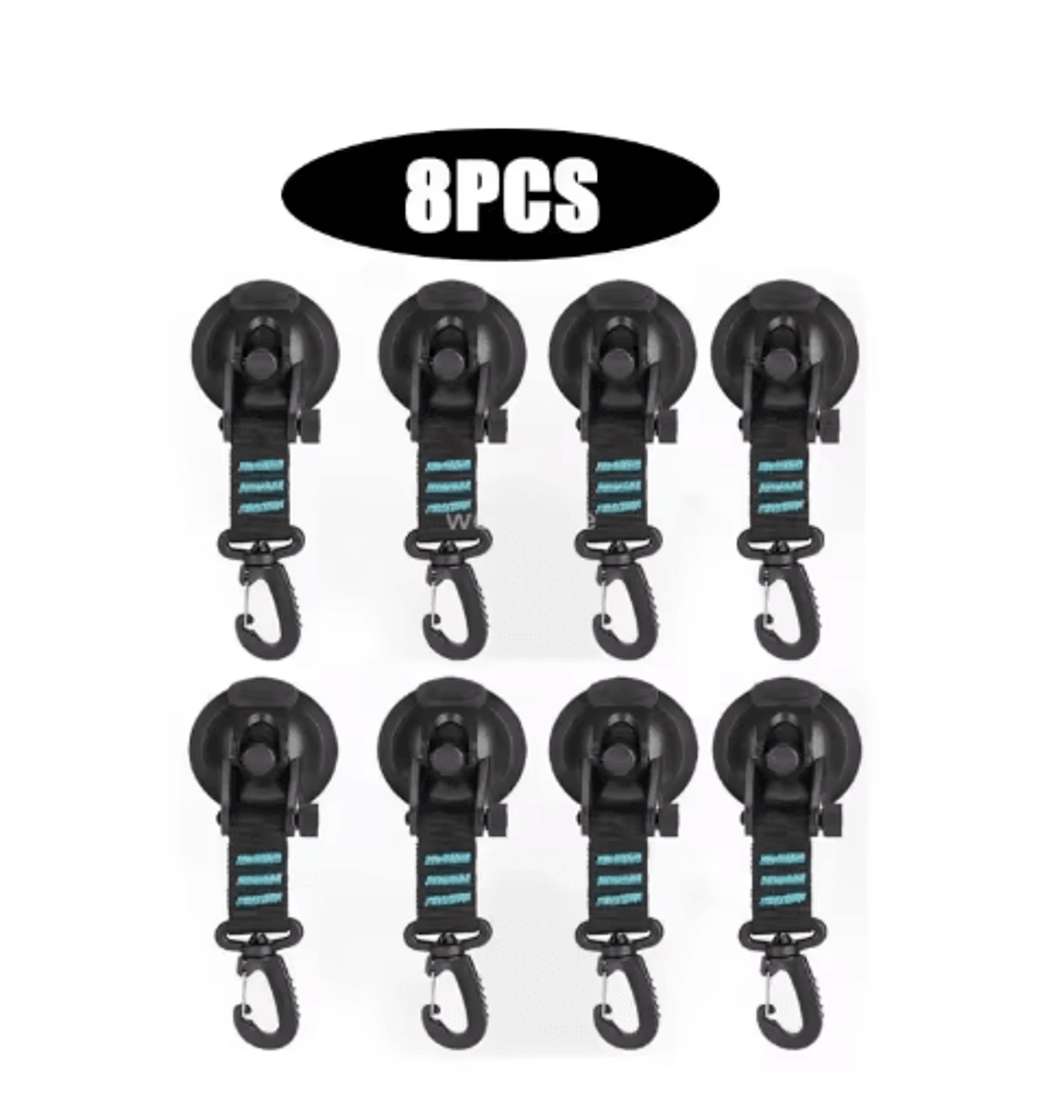 Strong Suction Cup Hook With Buckle Car And Camping Glass Hook For Travel And Hiking 20