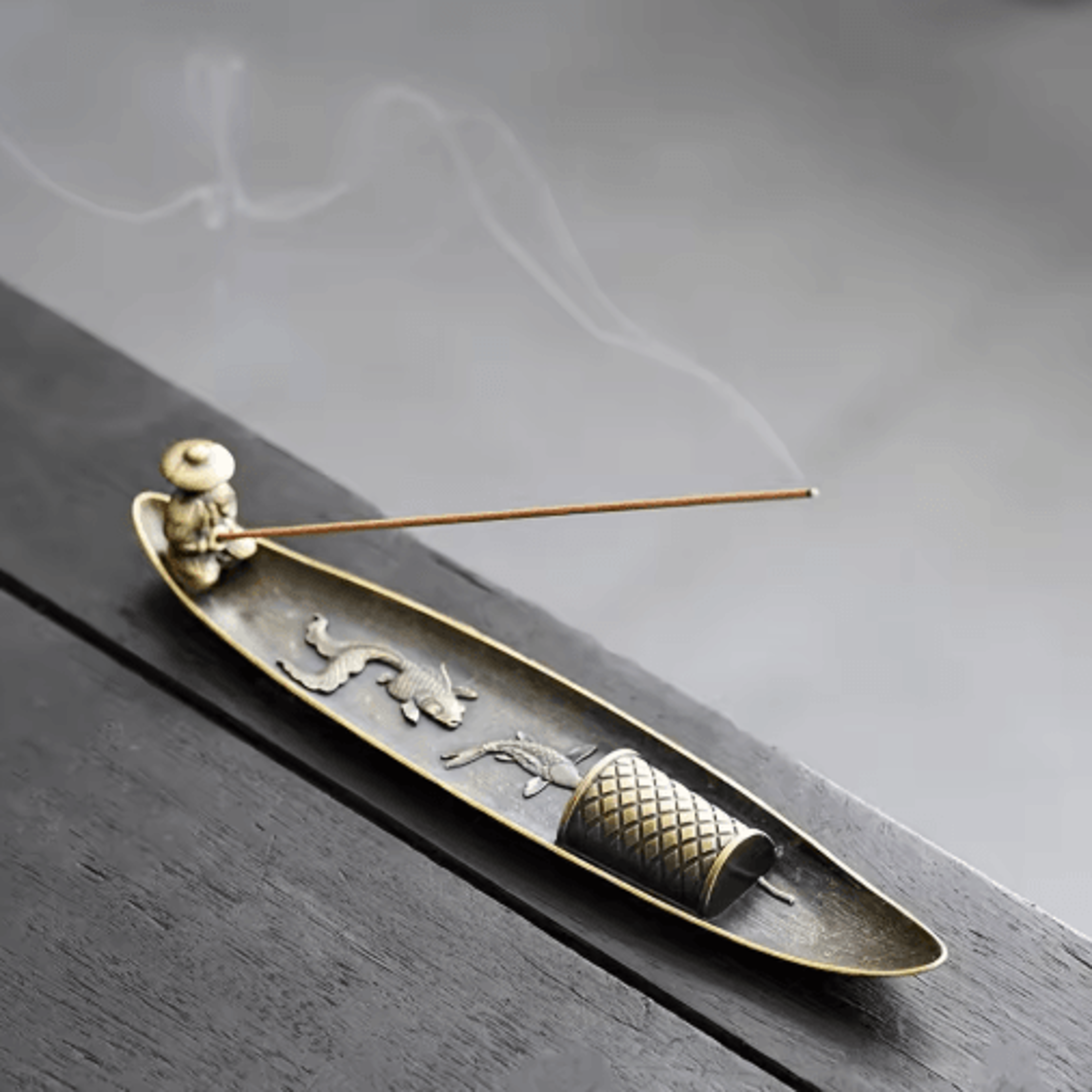 Japanese Style Fisherman Boat Incense Holder  Aromatherapy Decor 2