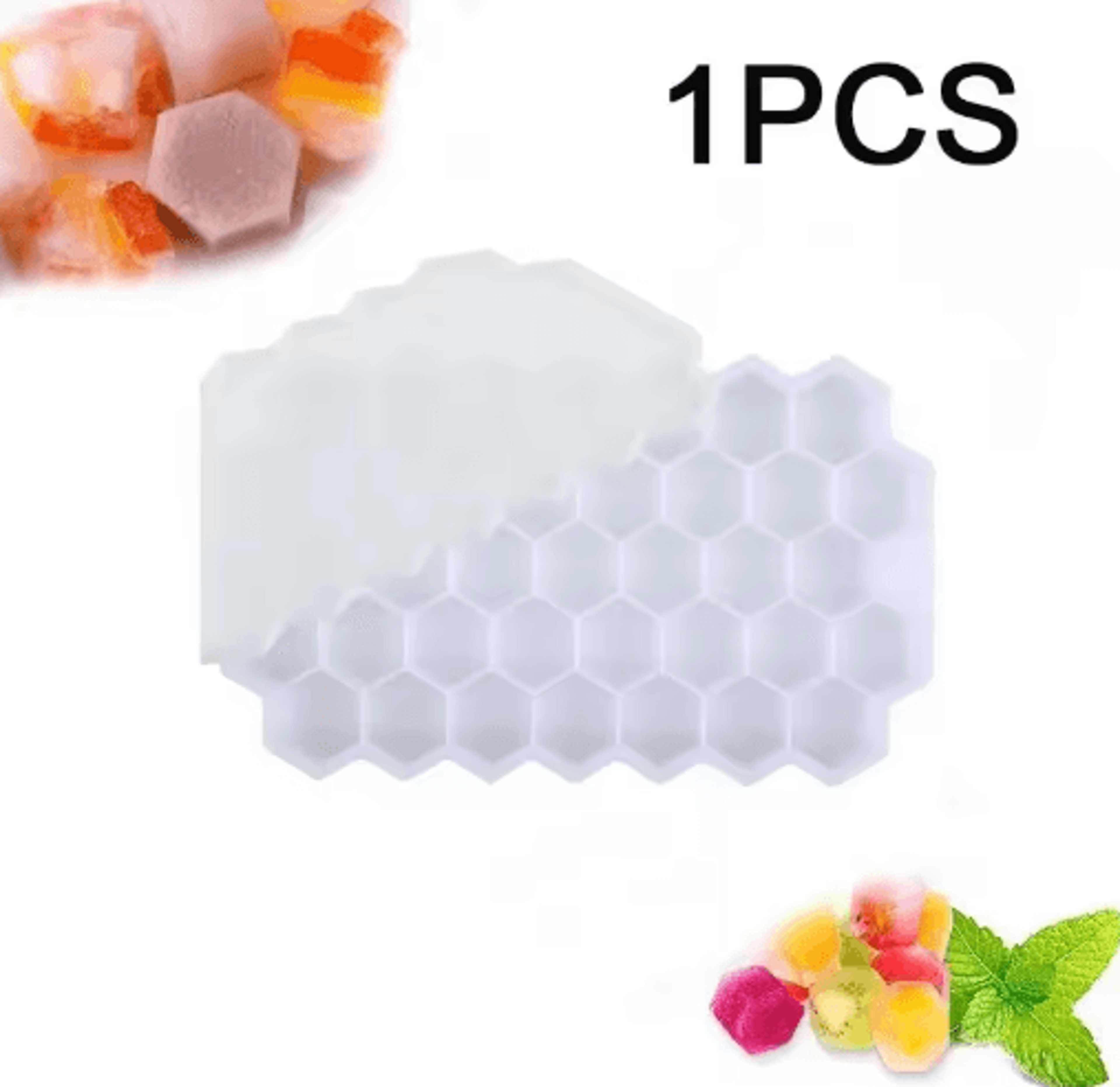 LargeCapacity 148Cube Silicone Ice Tray With Lid  BPA Free Ice Maker 2