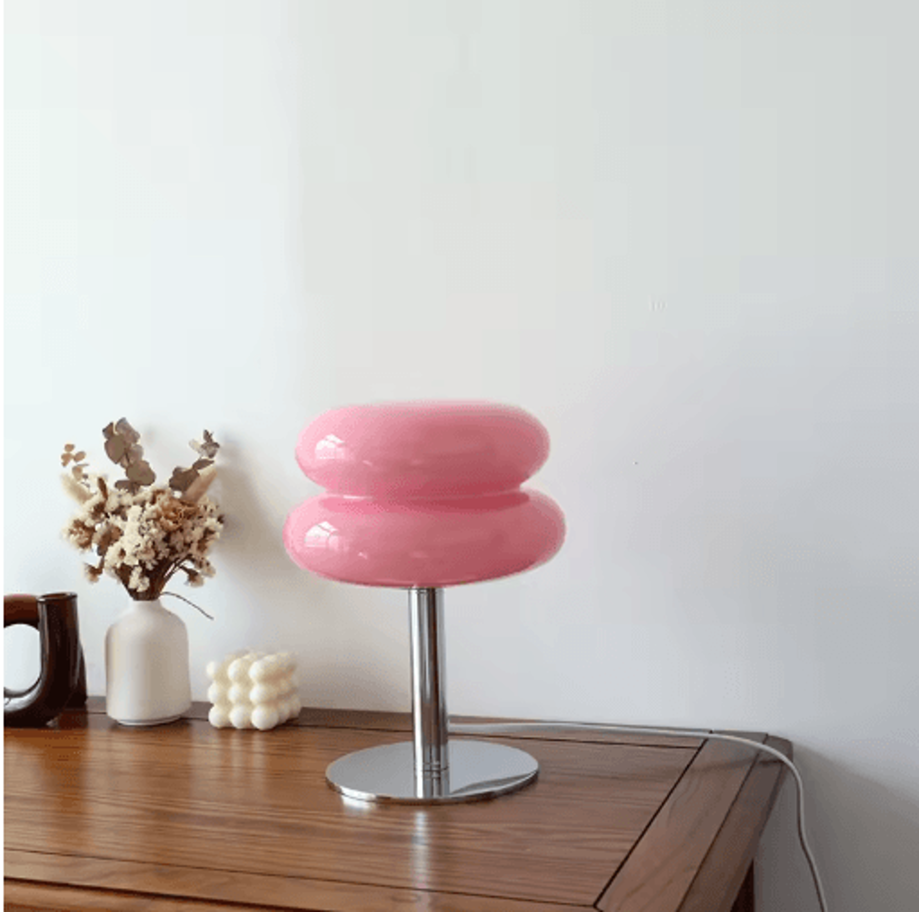 Macaron Glass Table Lamp With Trichromatic Dimming 3