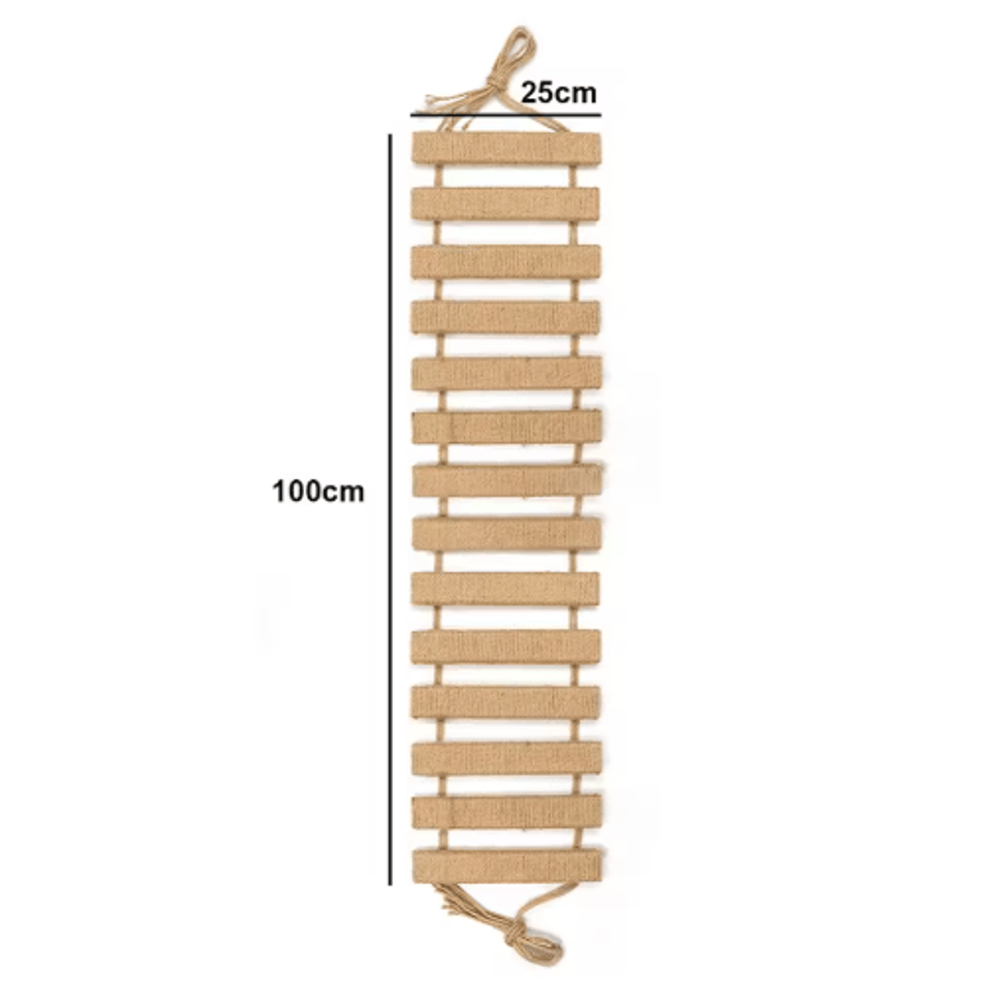 Wooden Cat Climbing Frame Bridge With Sisal Rope Ladder 1