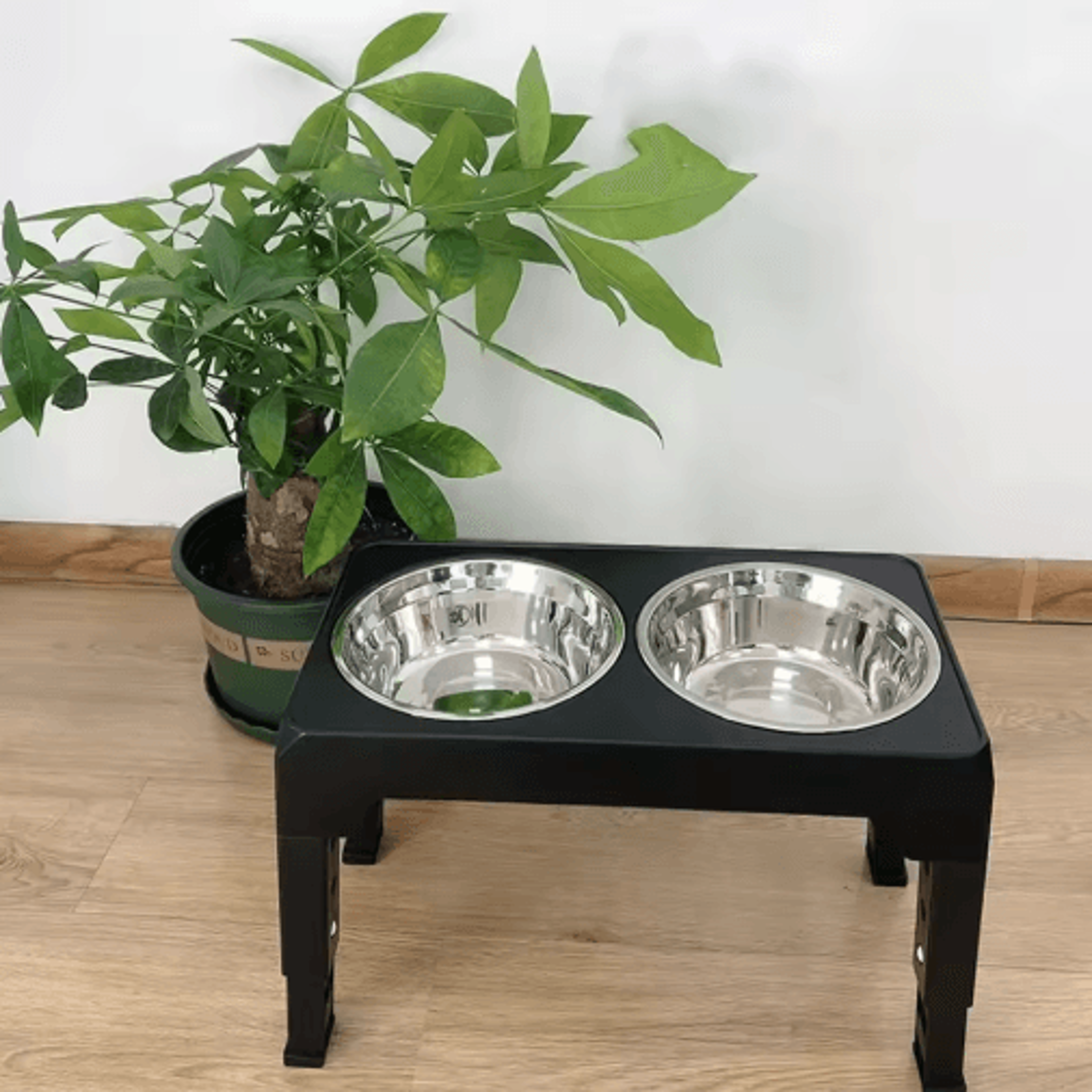 Adjustable Elevated Dog Feeder With Double Stainless Steel Dog Bowls For Small Medium  Large Dogs 6