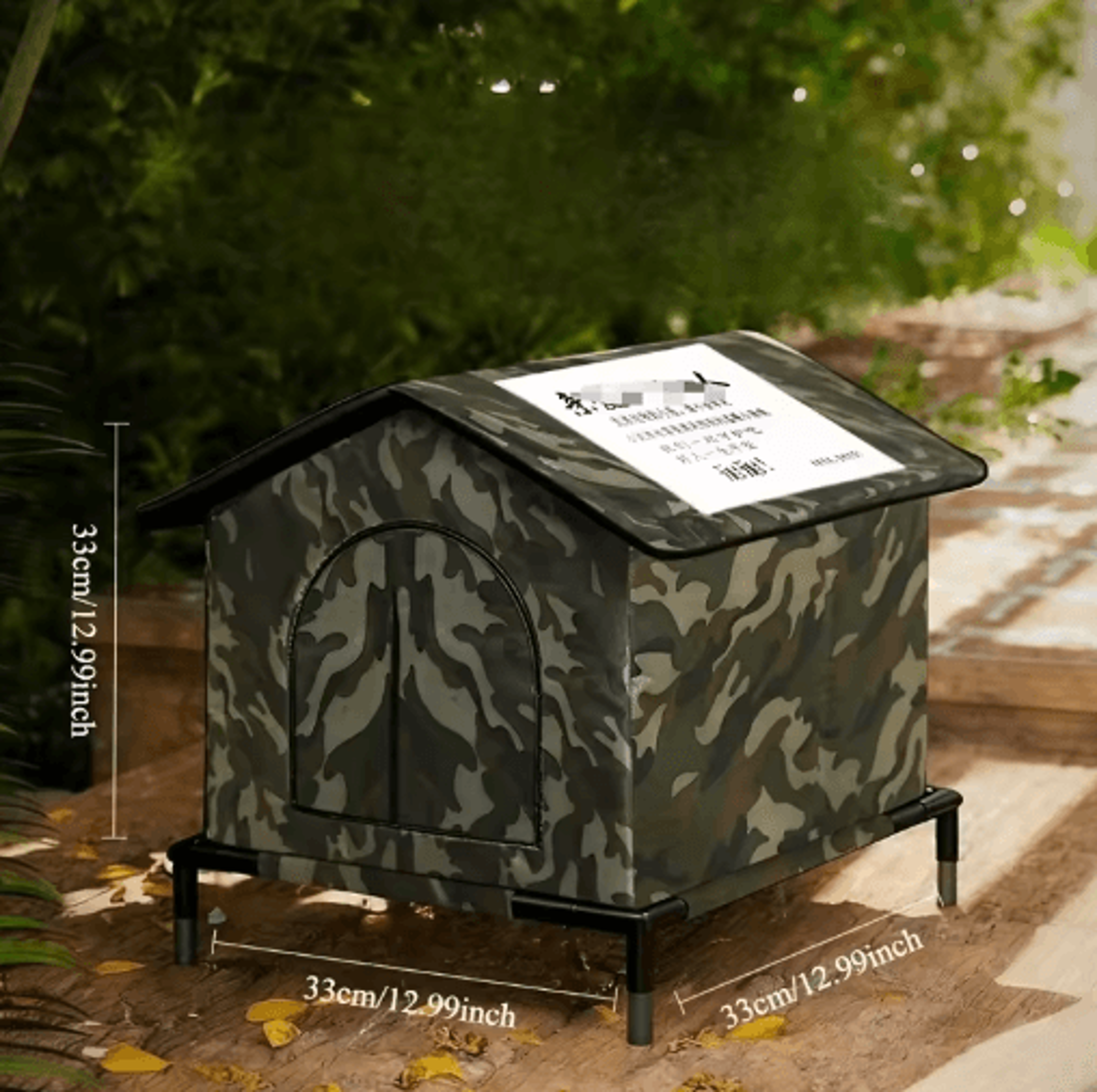 Insulated Outdoor Cat House With Shelf Warm Homeless Cat Shelter For Multiple Kittens 1