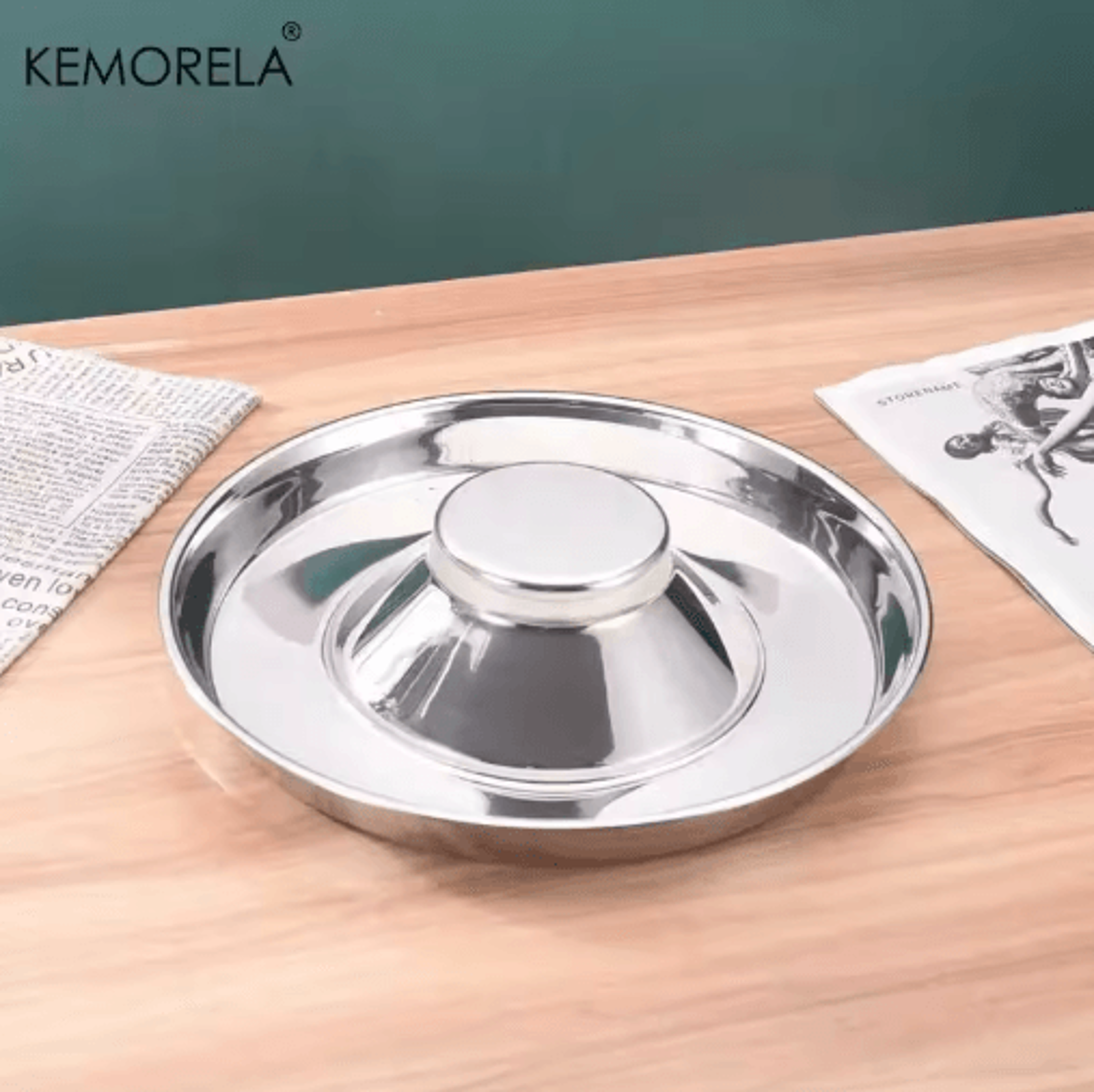 Stainless Steel Dog Slow Feeder Bowl AntiGulp Feeding  Water Dish For Puppies And Pets 6