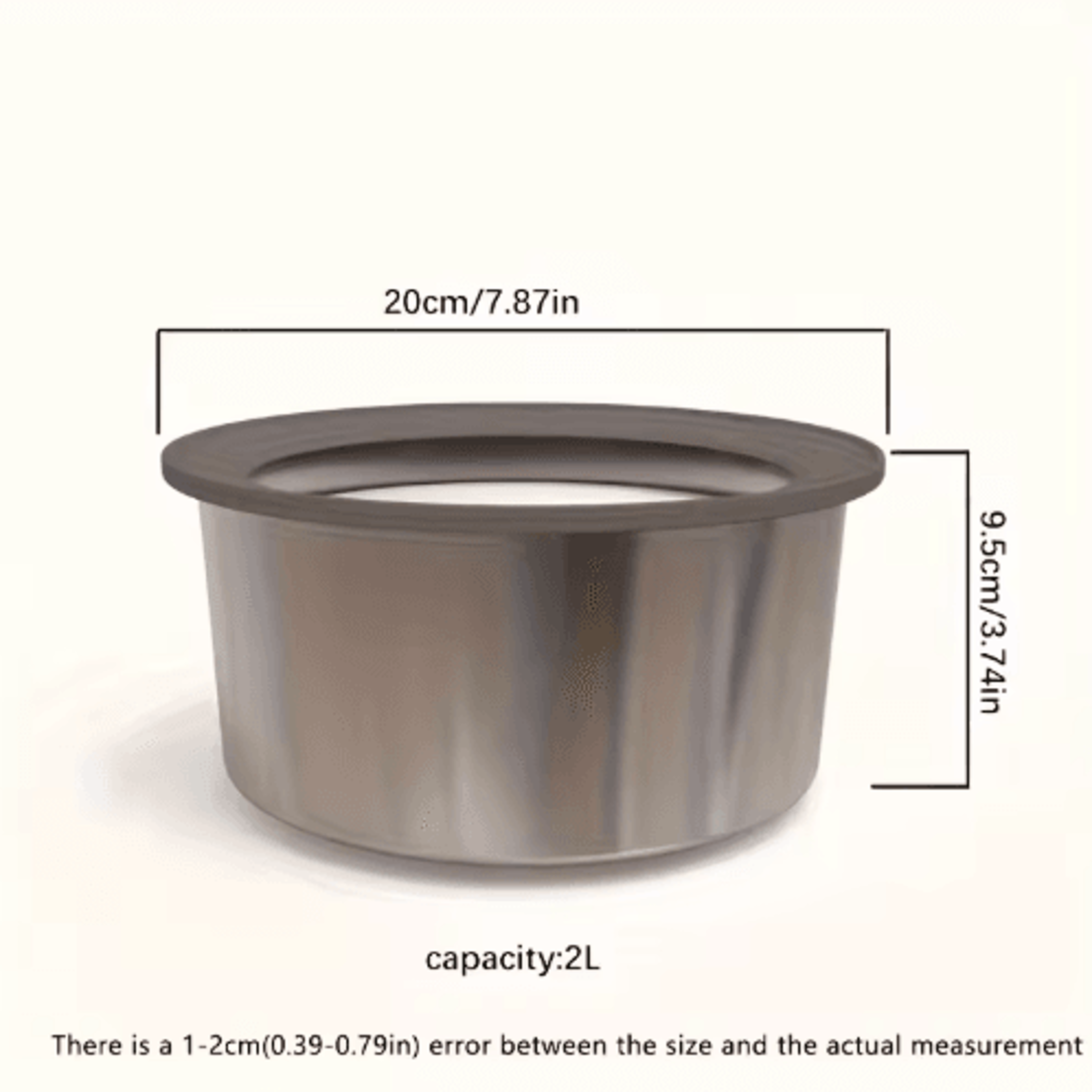 AntiSpill Stainless Steel Dog Water Bowl Floating Disk Slow Drinking Bowl For Clean Dry Mouths 2