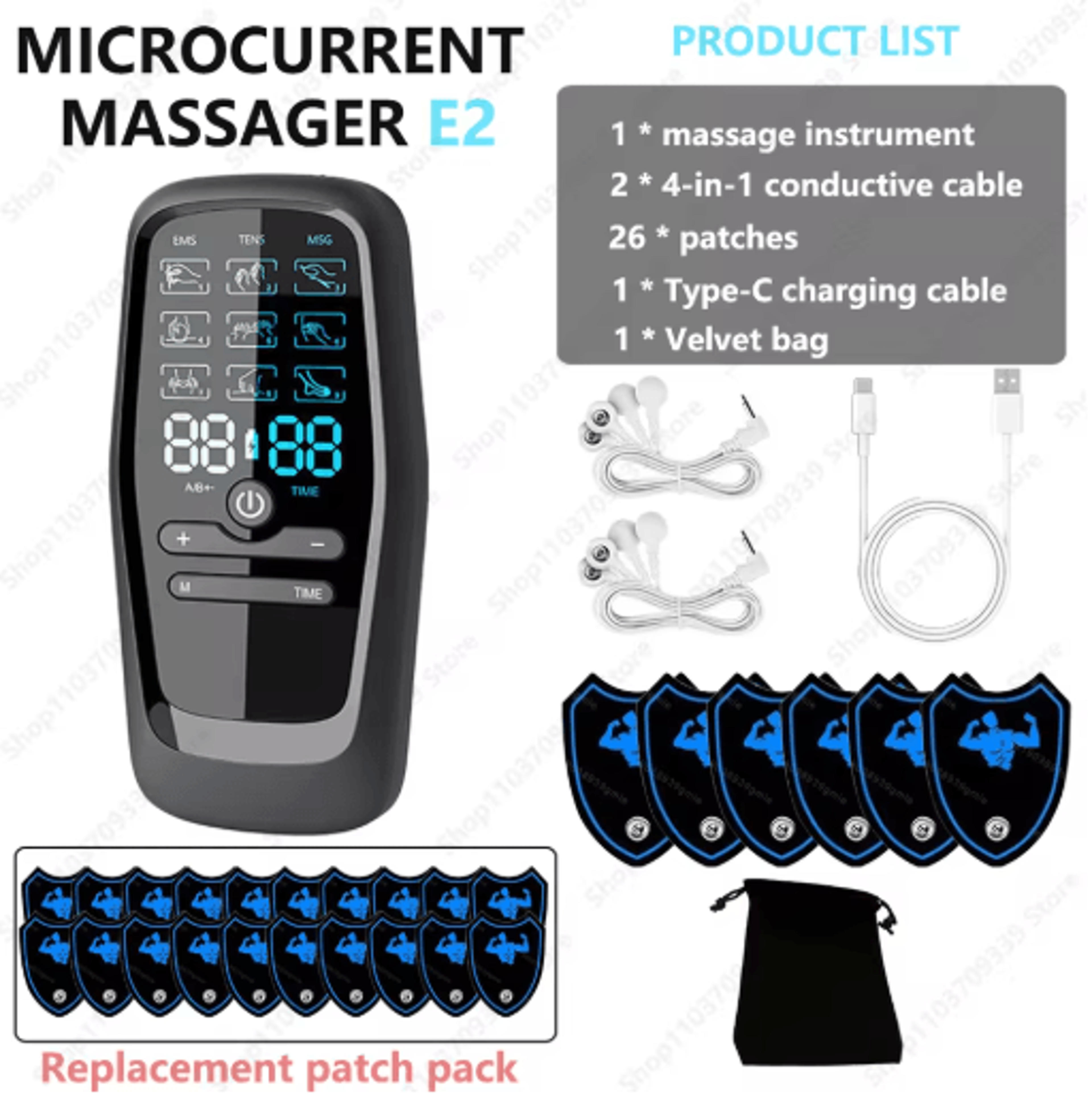 Digital TENS  EMS Muscle Stimulator For Body Therapy And Massage 2