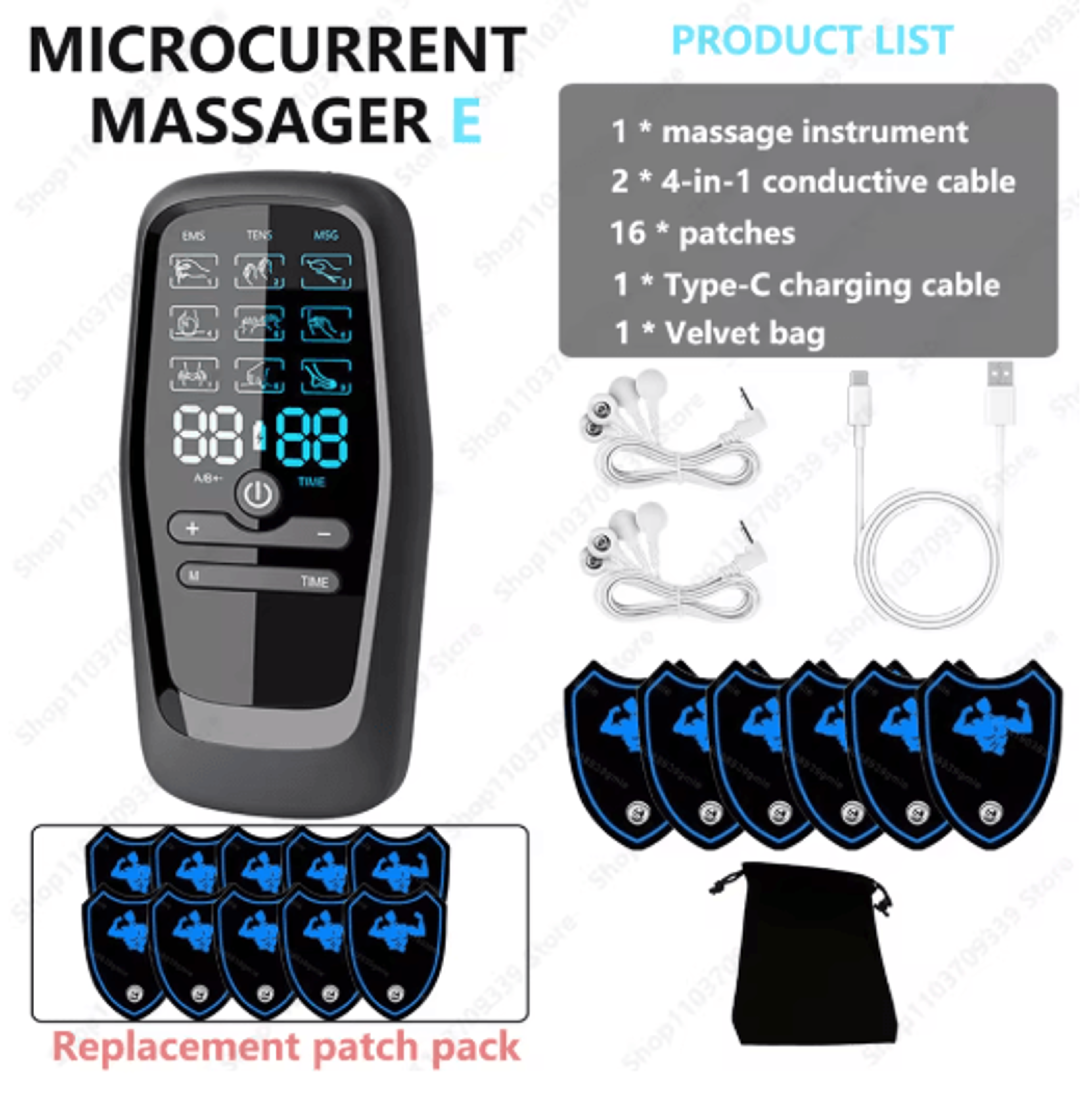 Digital TENS  EMS Muscle Stimulator For Body Therapy And Massage 4