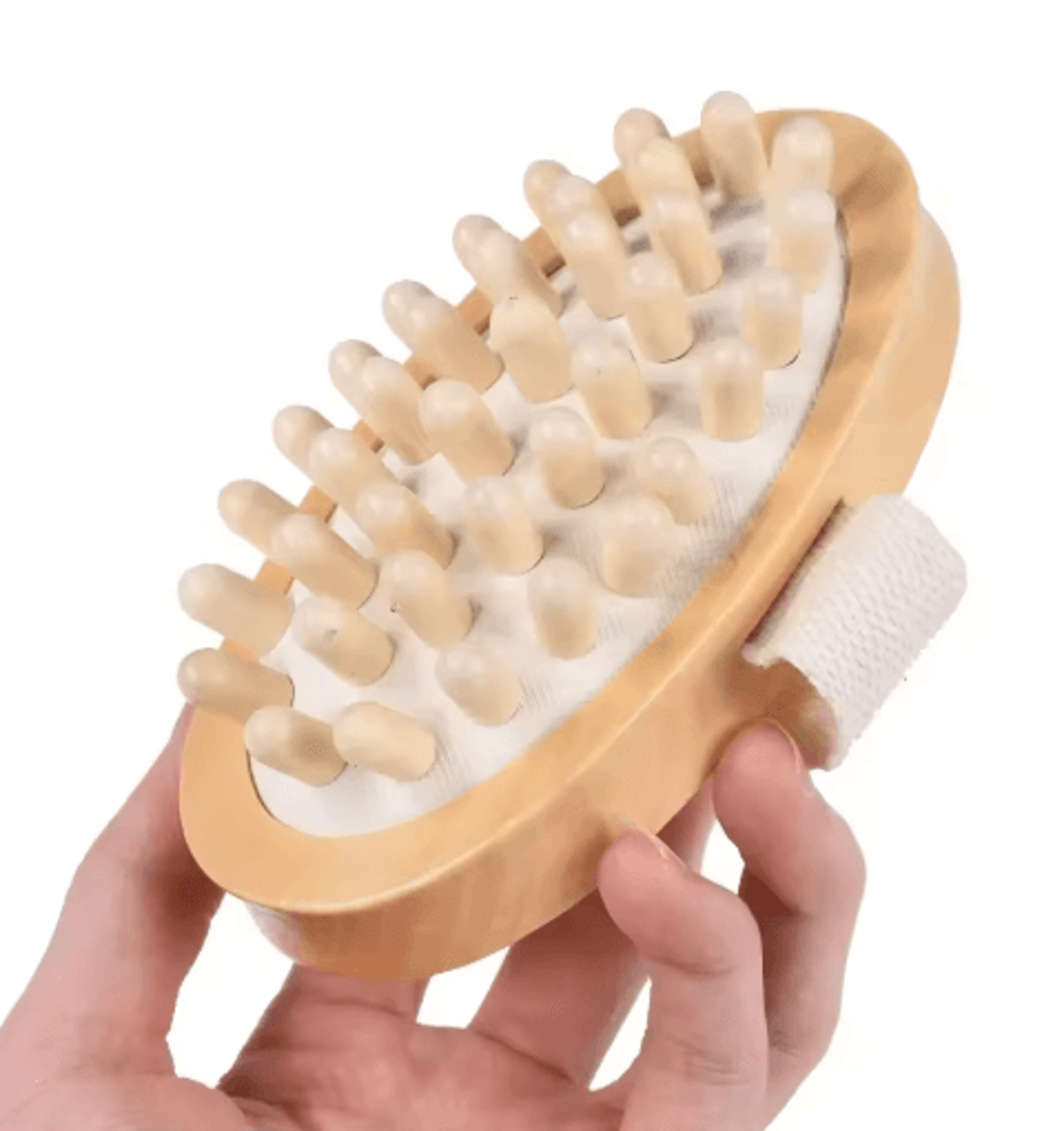 2in1 Dry Skin Body Massage Brush With Natural Bristles 4