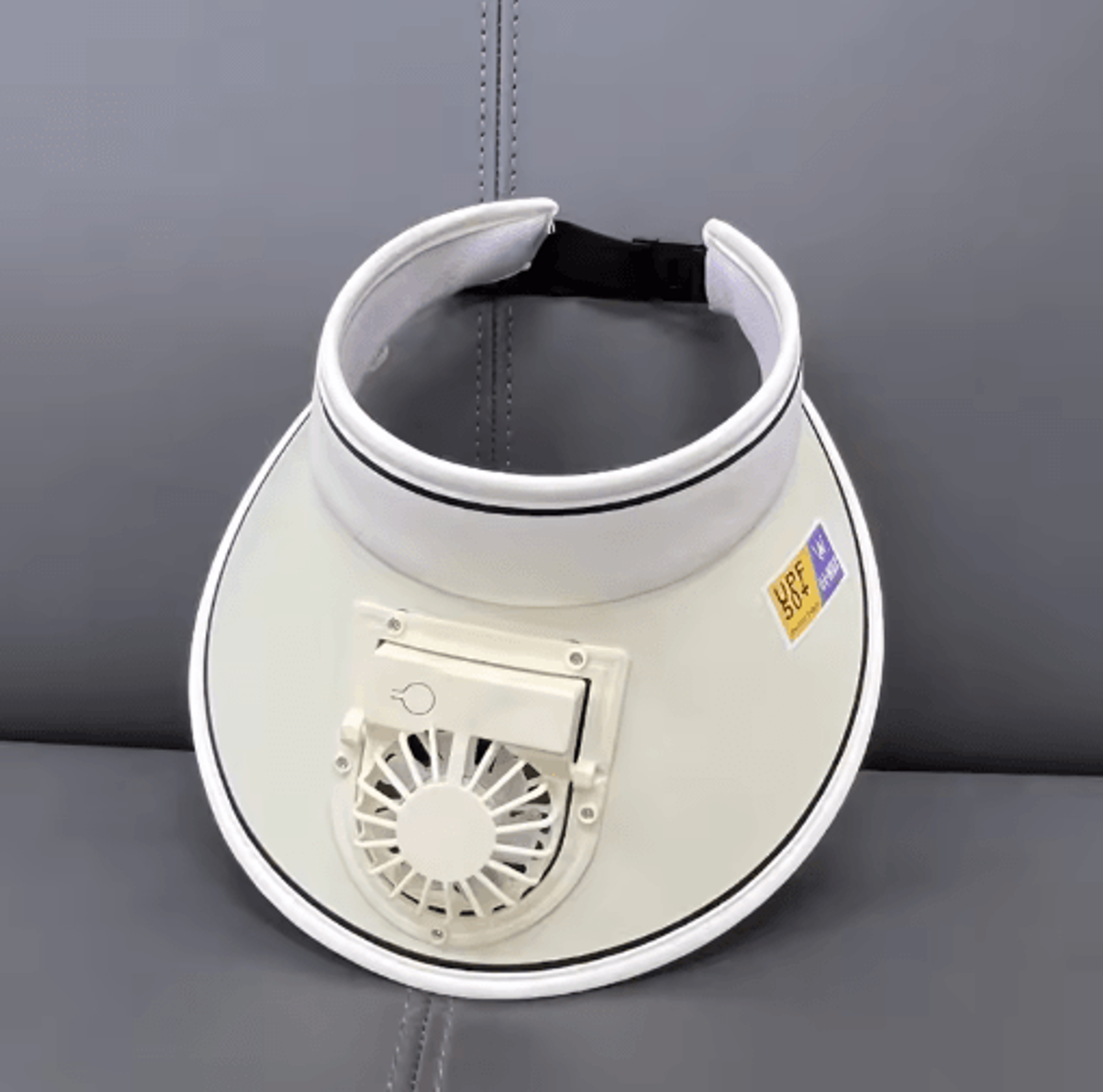Breathable Cooling Fan Sun Visor Hat With USB Rechargeable Fan 3