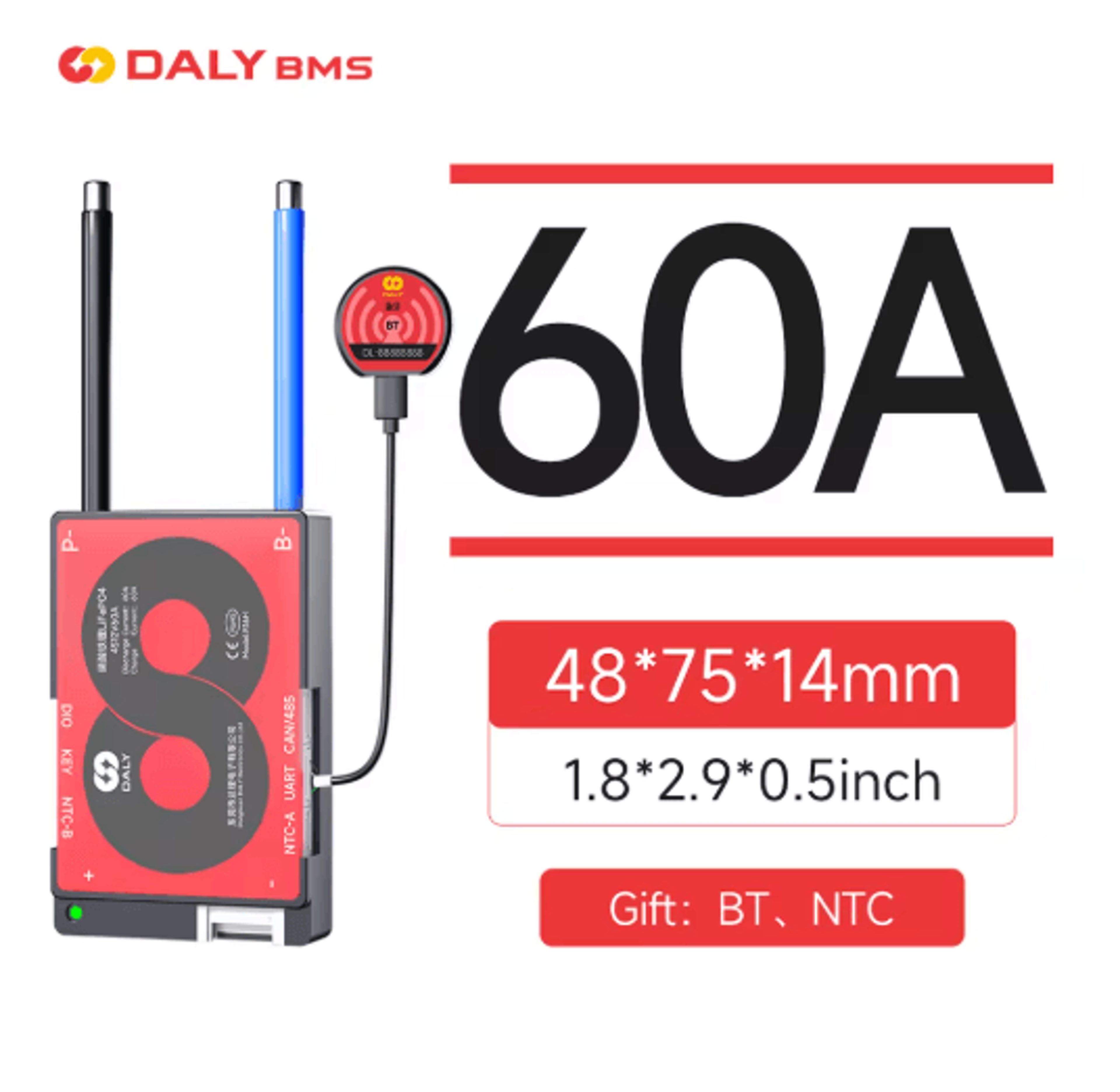 DALY Smart LiFePO4 BMS Board With Bluetooth And CAN Communication 6