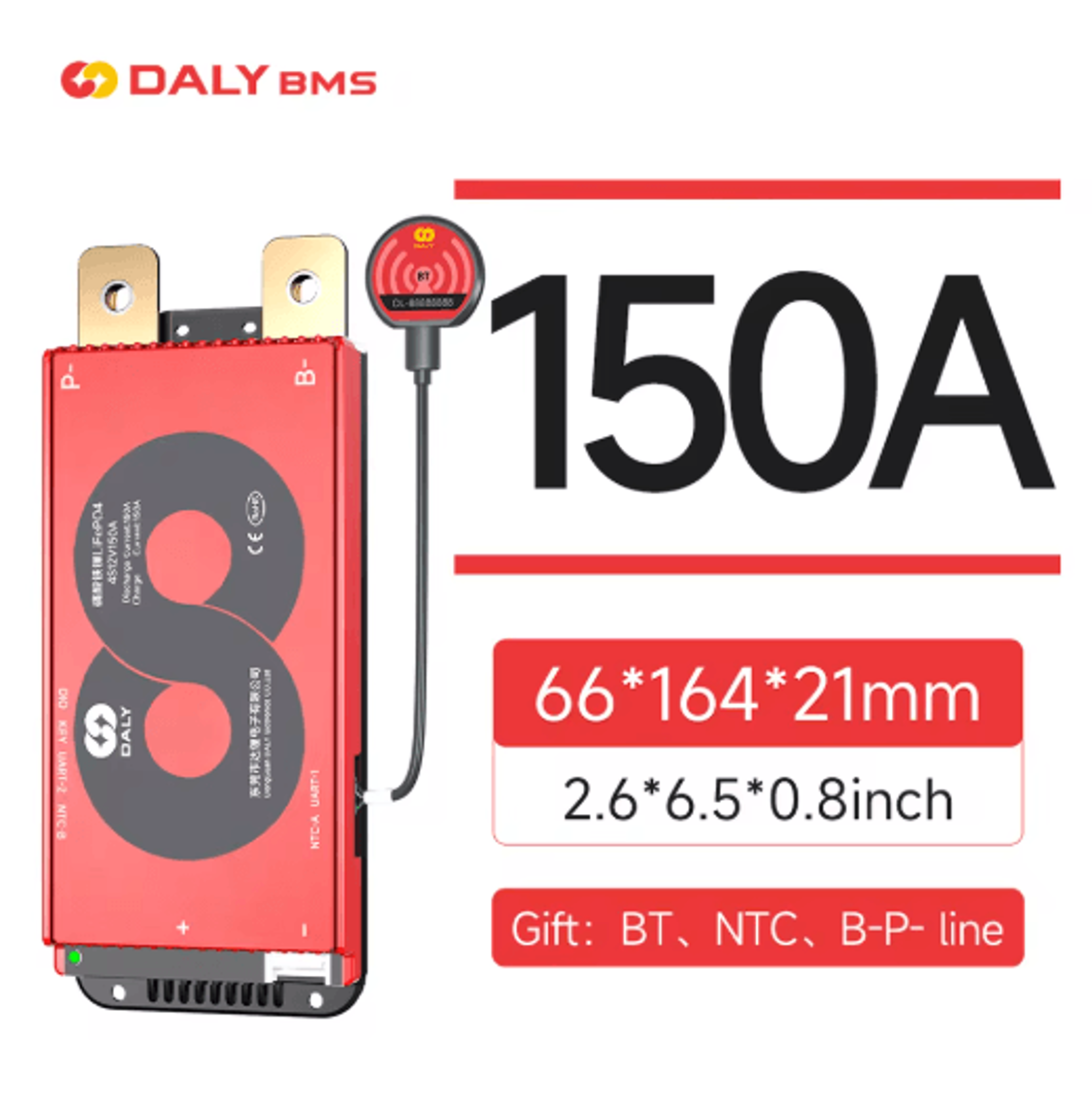 DALY Smart LiFePO4 BMS Board With Bluetooth And CAN Communication 14