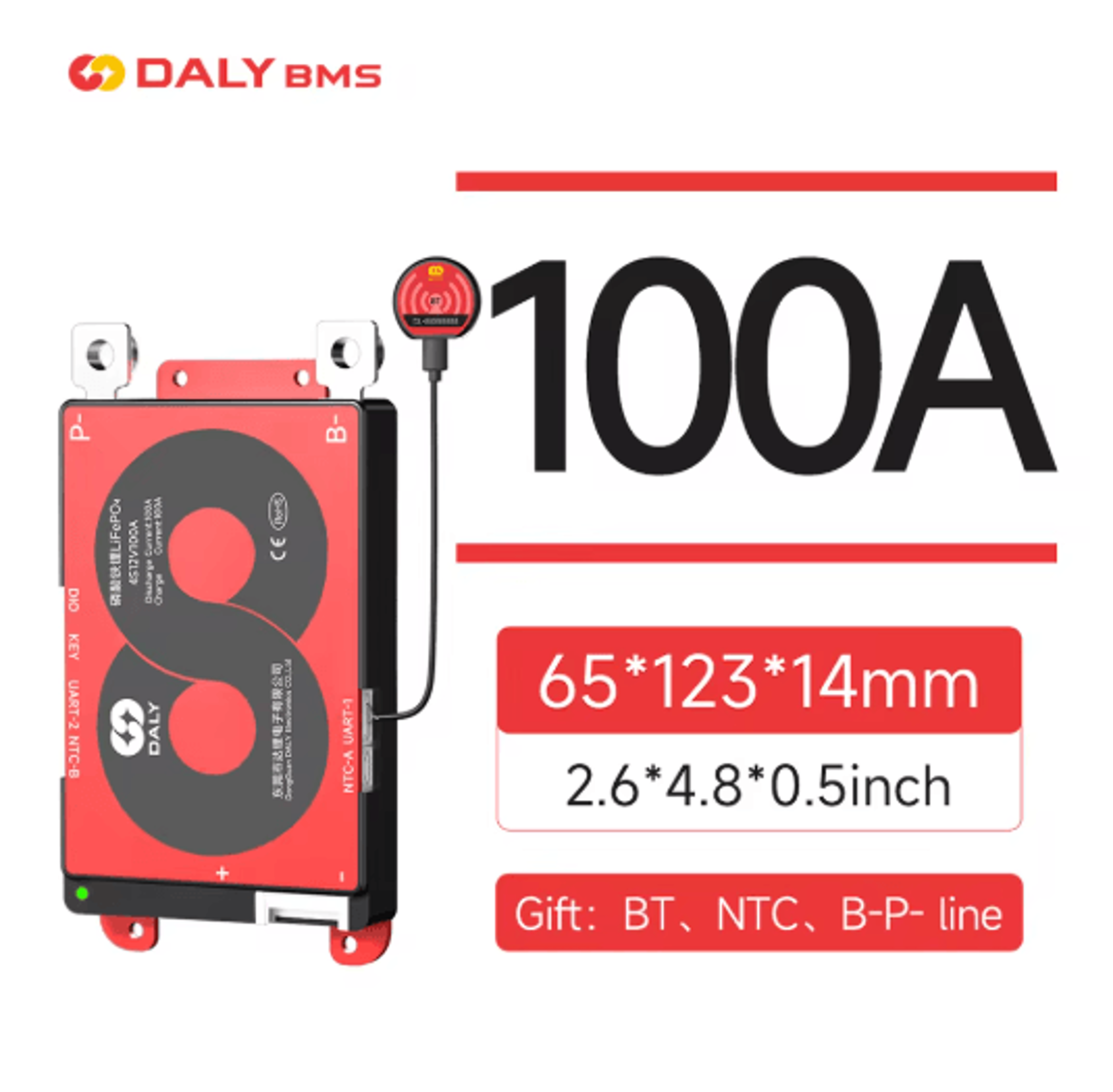 DALY Smart LiFePO4 BMS Board With Bluetooth And CAN Communication 15