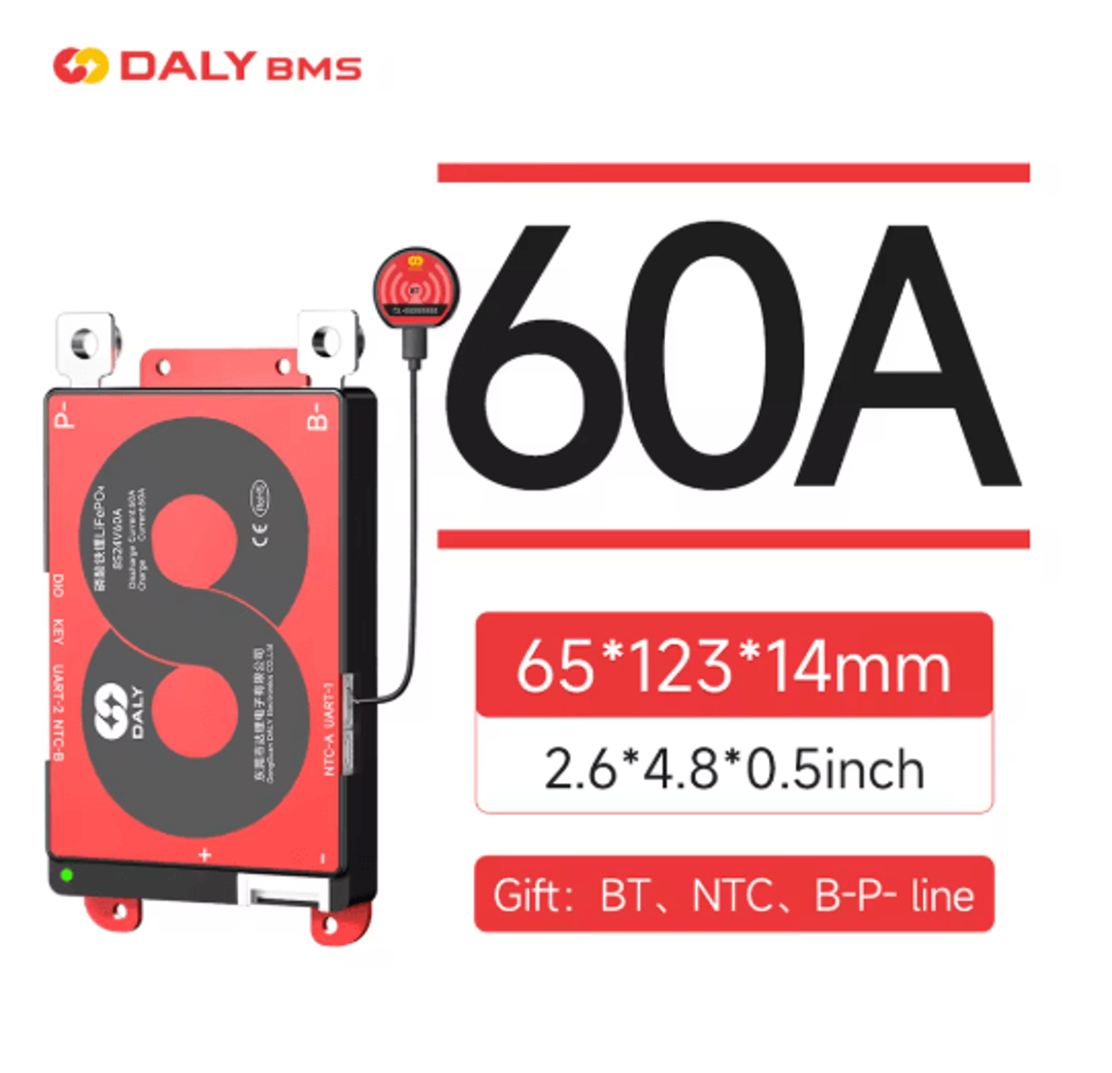 DALY Smart LiFePO4 BMS Board With Bluetooth And CAN Communication 16