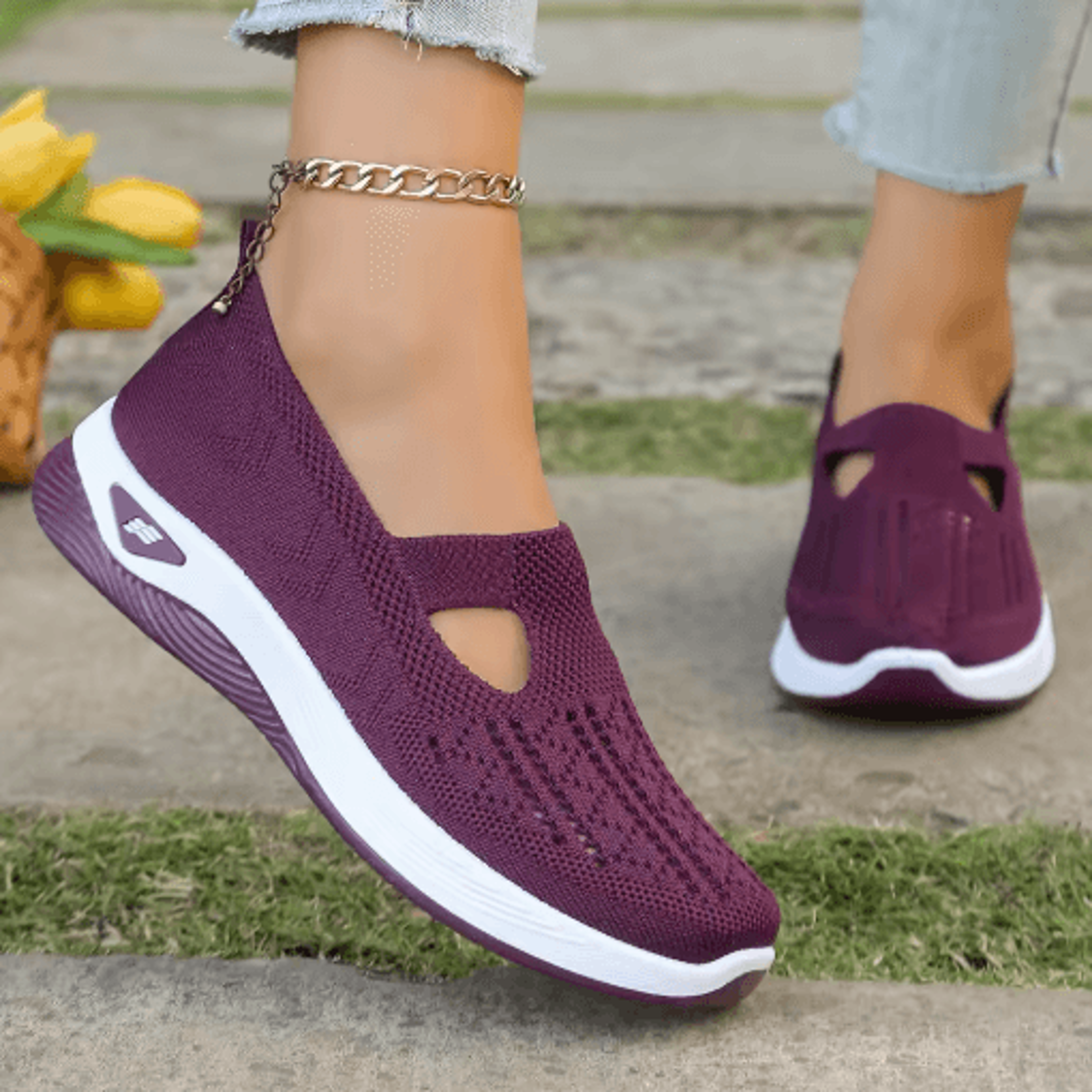 Womens Casual Lightweight Flat Sneakers For Summer And All Seasons 0