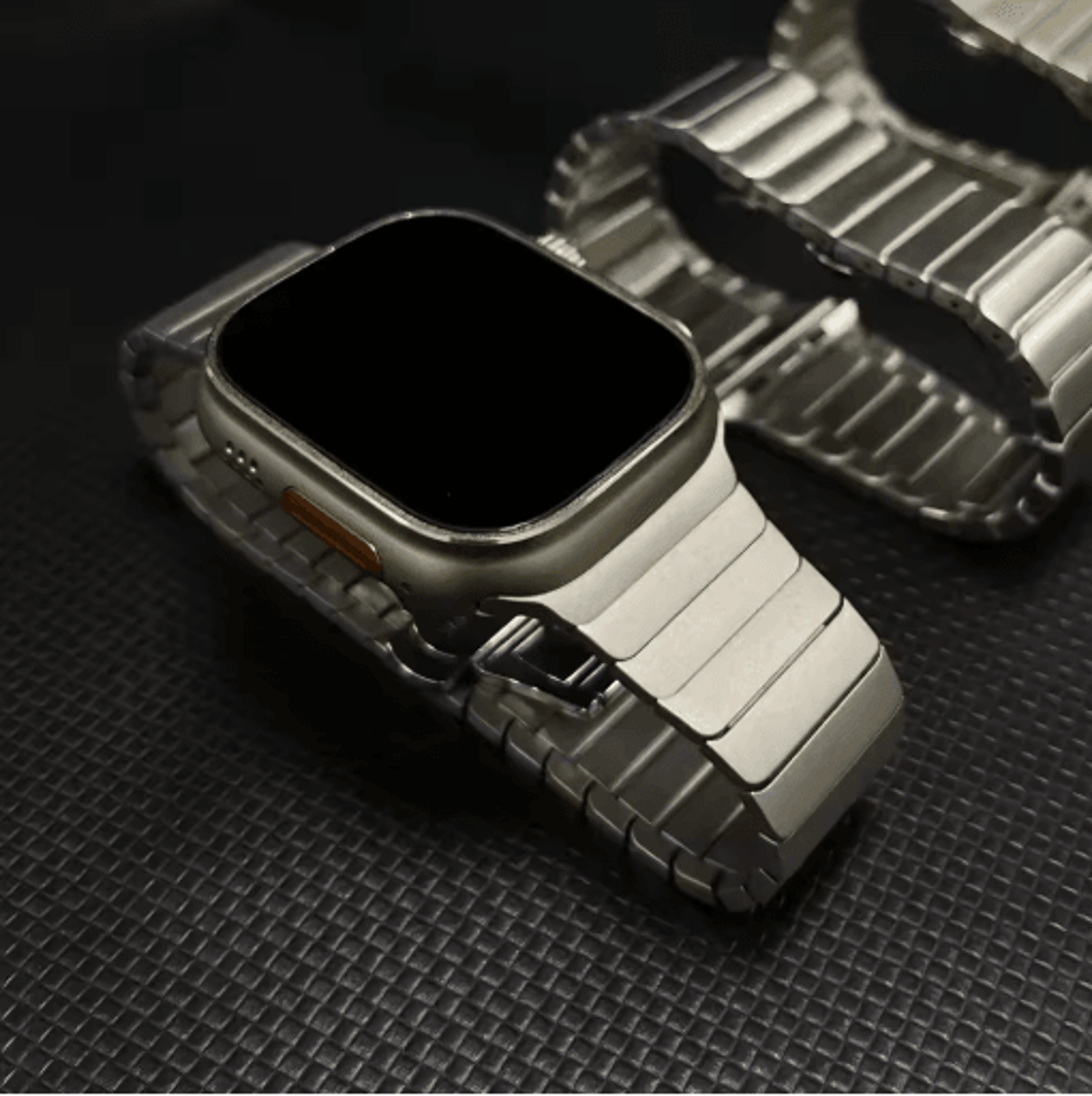 Titanium Color Stainless Steel Band For Apple Watch Ultra And Series 10