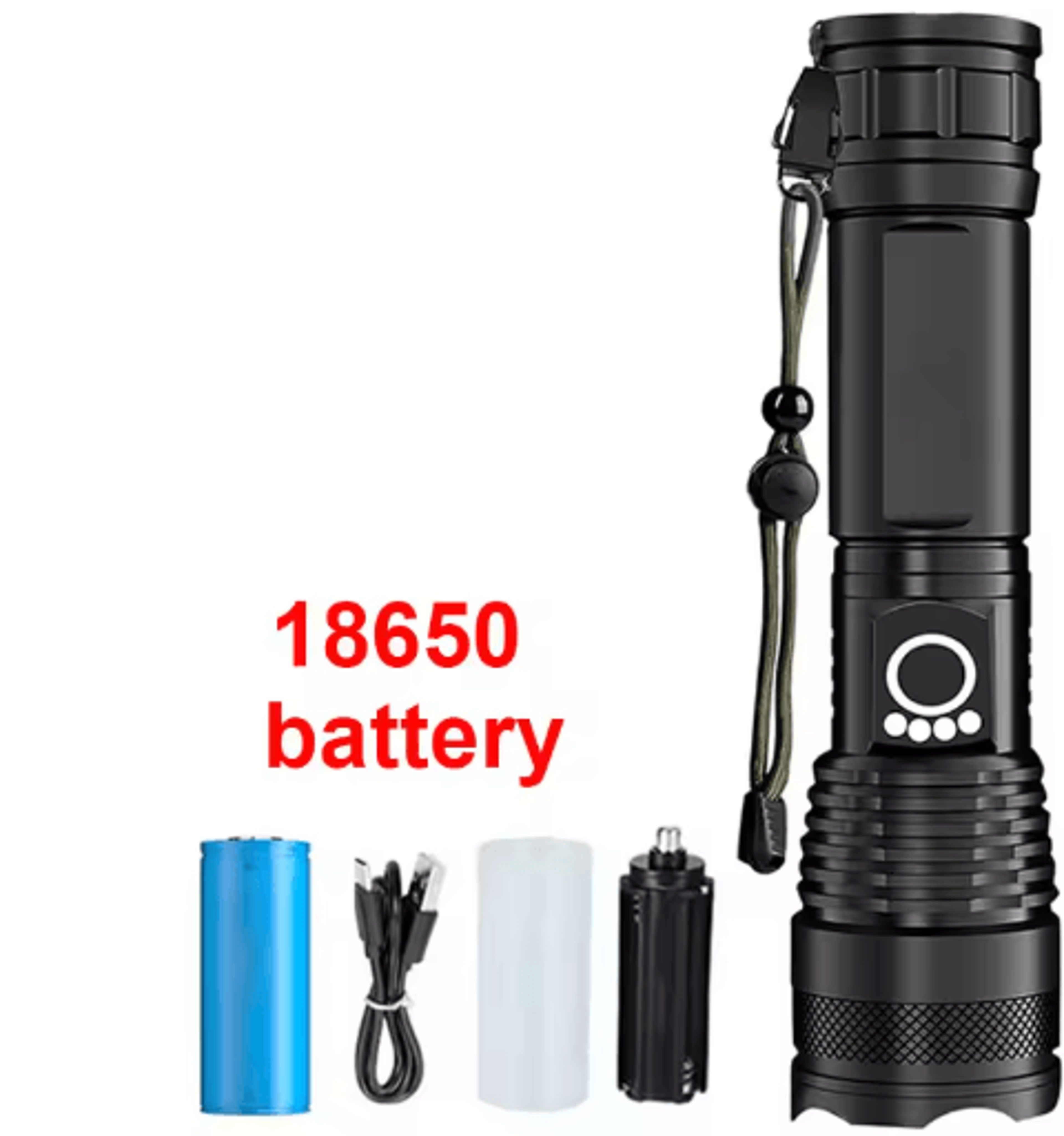 HighPower Rechargeable LED Tactical Flashlight  Aluminum Zoom Torch For Outdoor  Camping 4