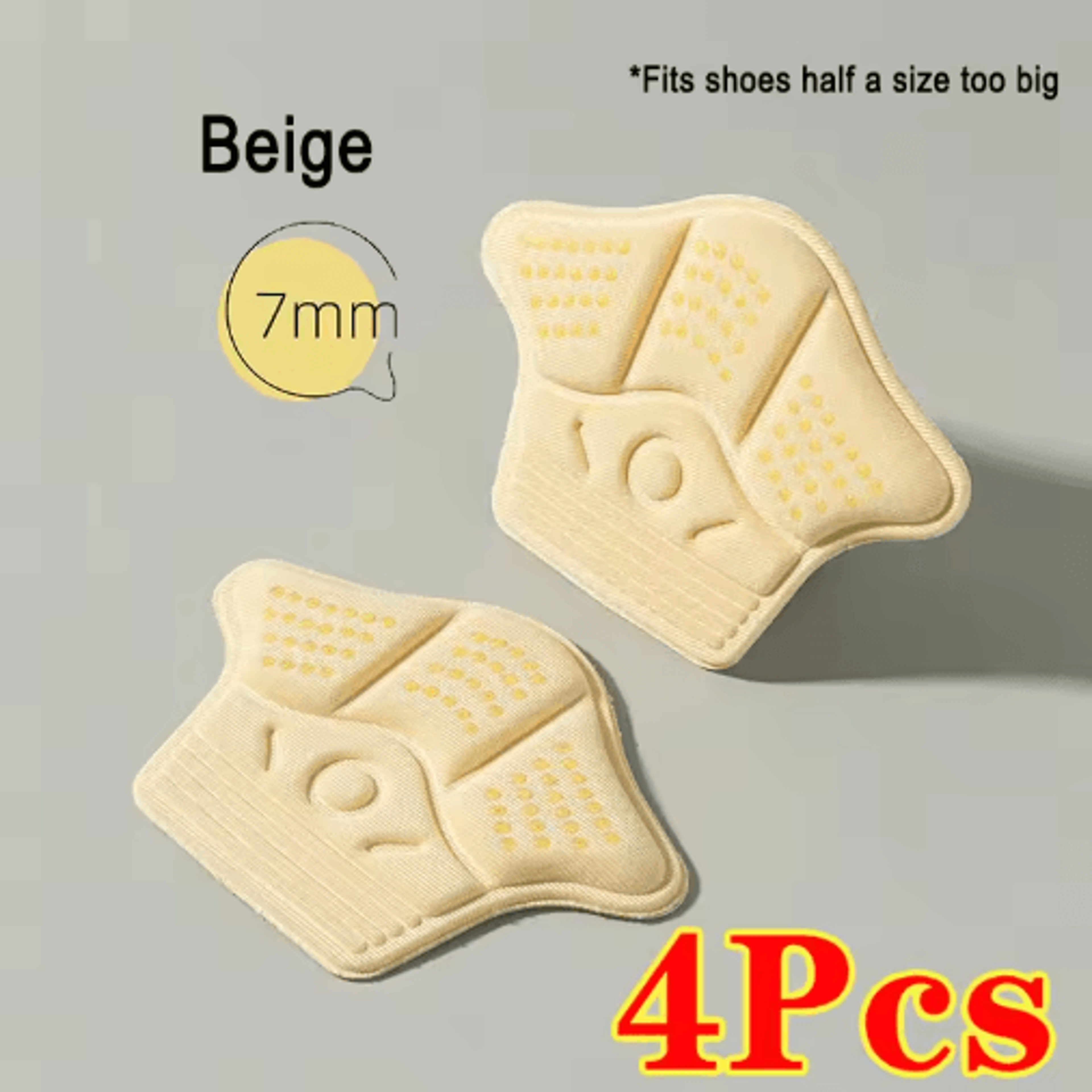 4Piece Heel Protector Stickers  AntiWear Cushion Inserts For Better Fit 5